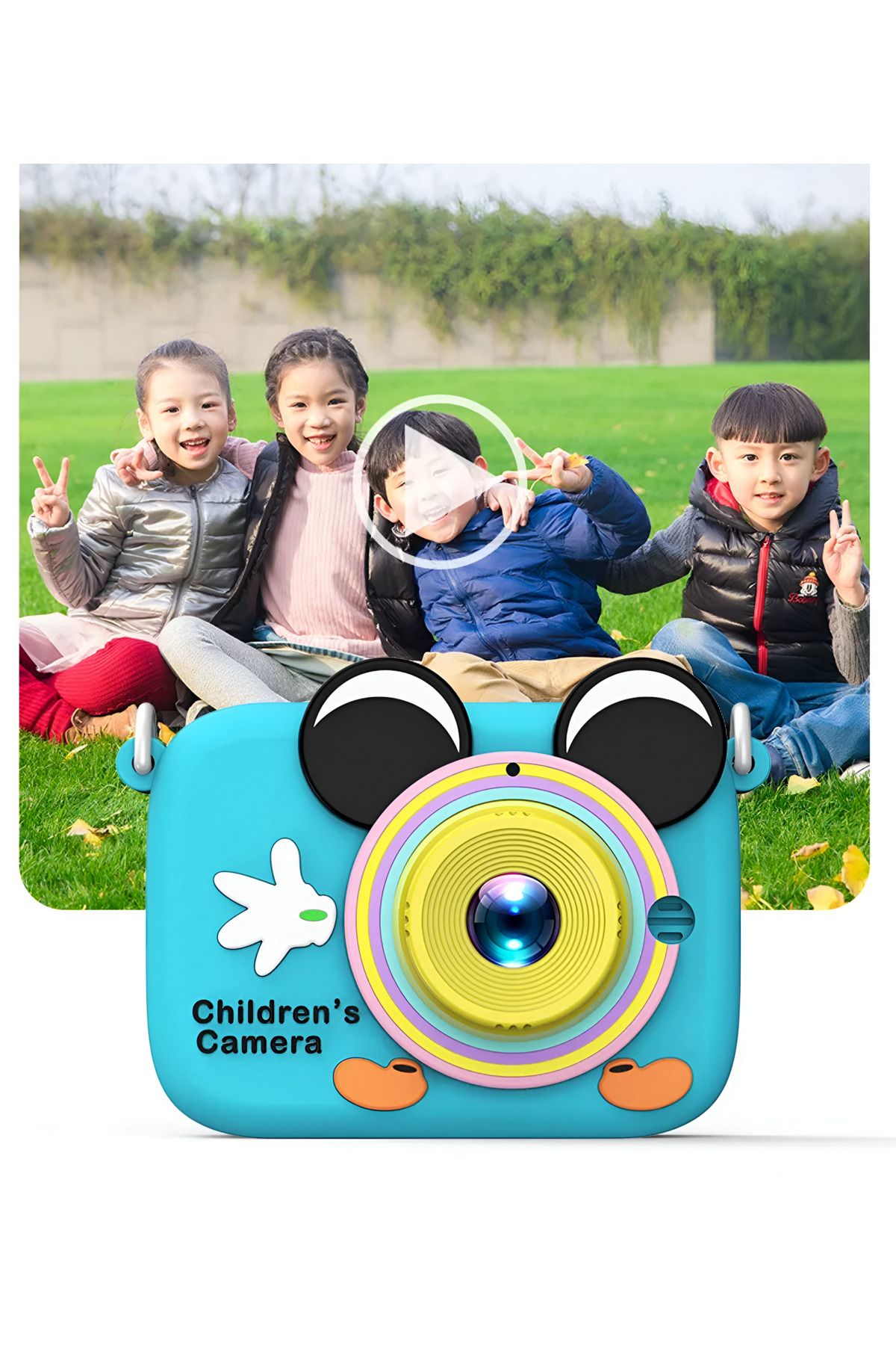 Ön-Arka 2 Kameralı Çocuk Fotoğraf Makinesi