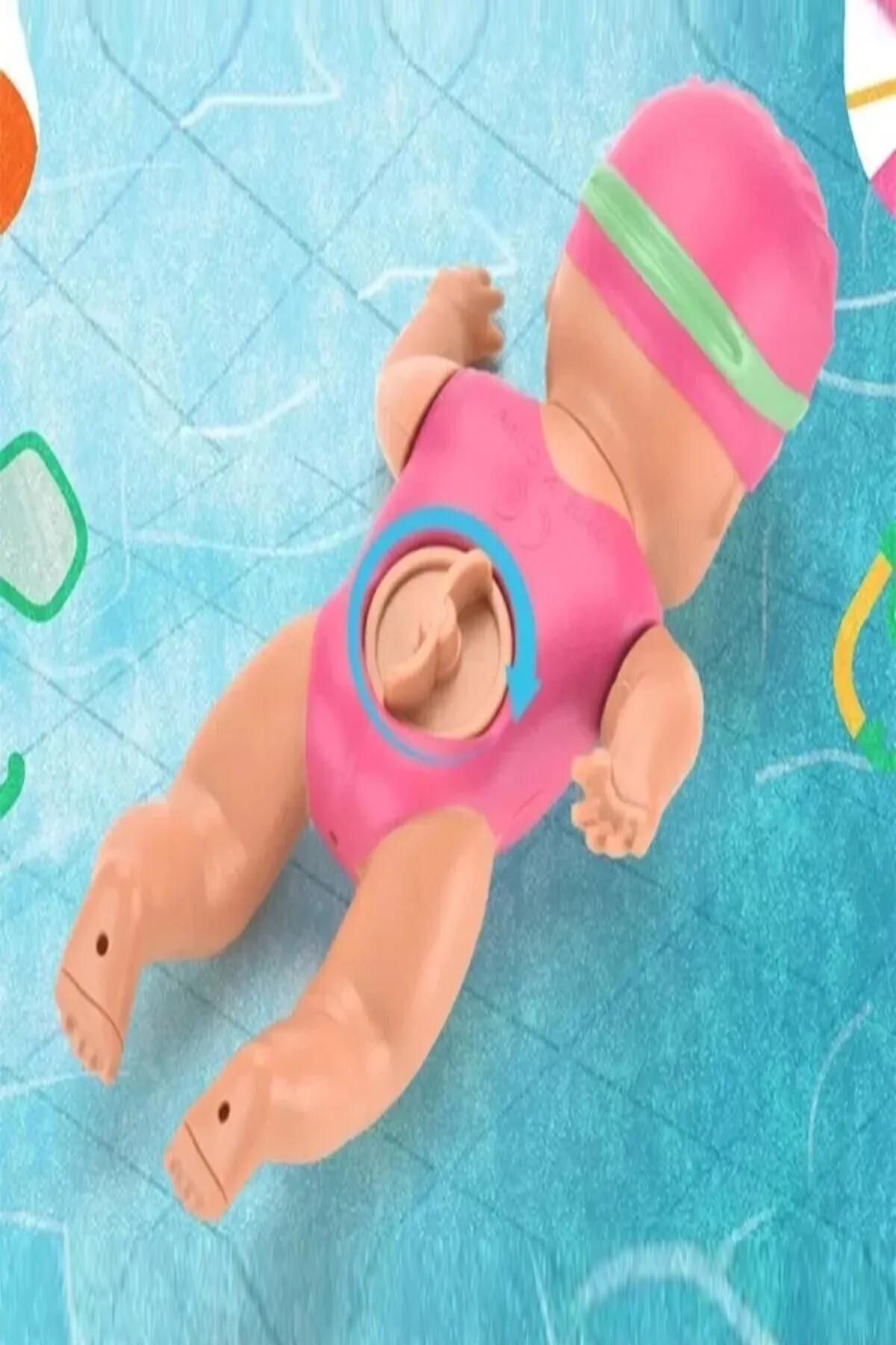 Hyd Oyuncak Kurmalı Yüzen Sporcu Bebek 14 cm Eğlenceli Banyo Su Oyuncağı fotoğrafı 3 (önizleme)