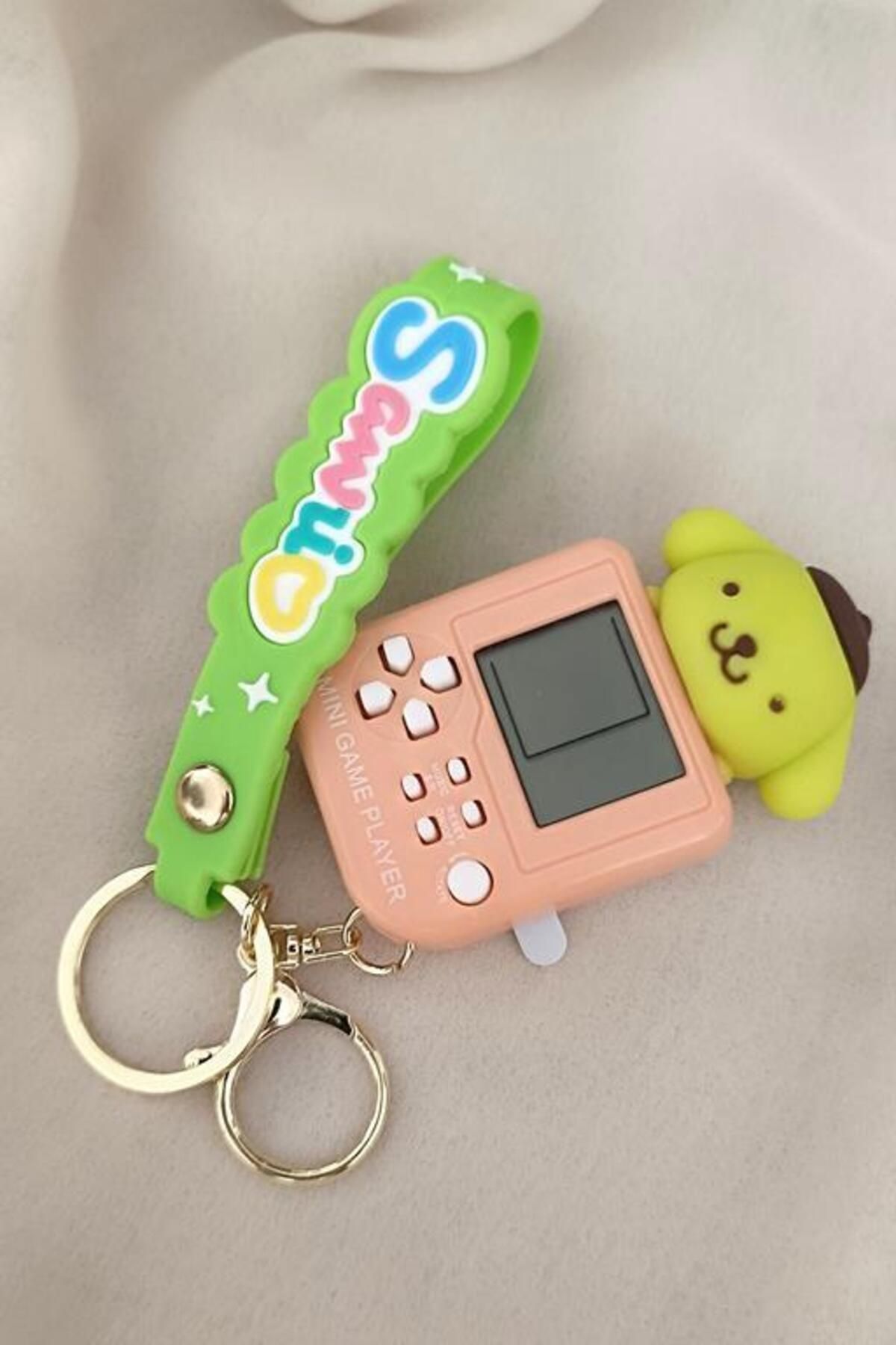 Hd Marketim-Sanrio Pompompurin Mini Tetris Game Console - Keychain 5