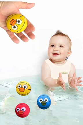 Miro Toys 3 Adet Banyo Oyuncağı Suda Batmayan Ultra Elastik Havuz Oyuncağı To...