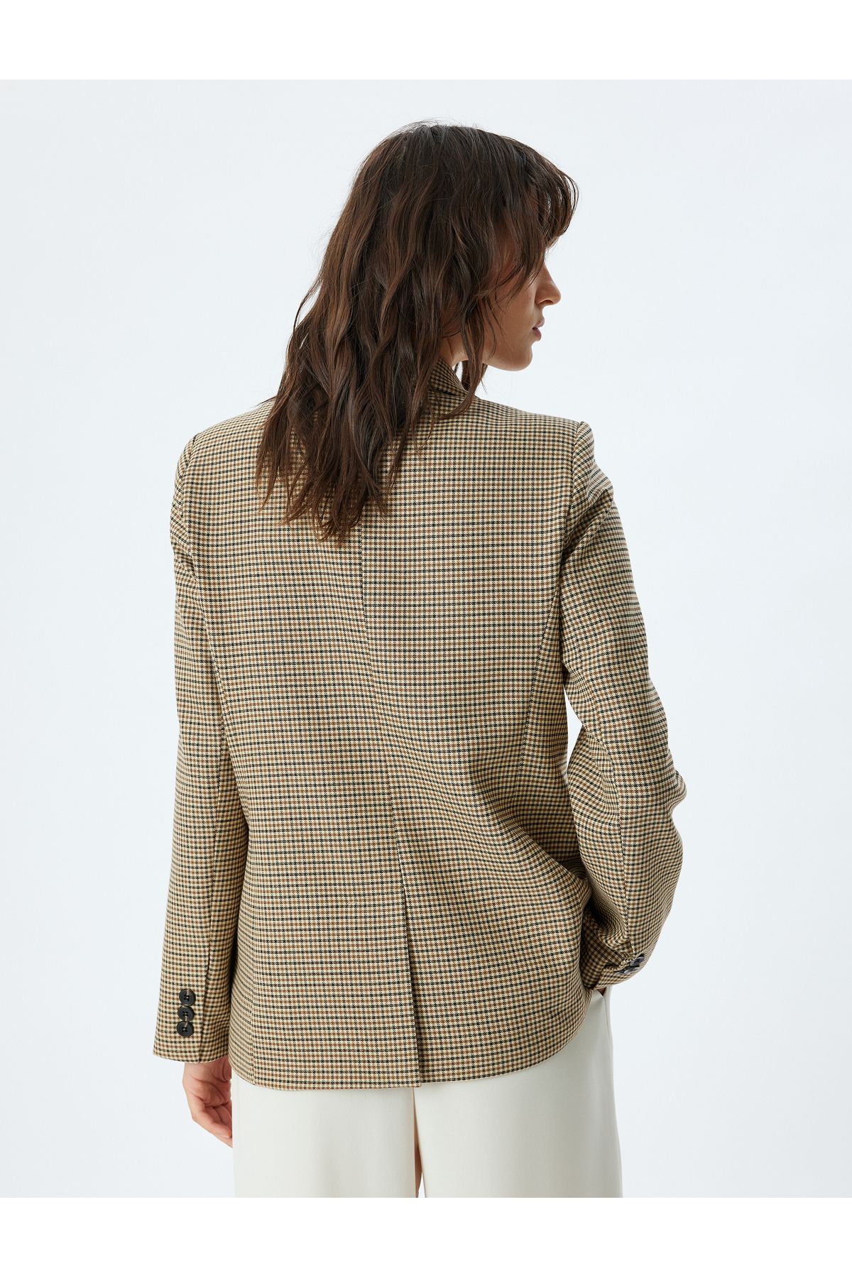 Koton-Double Pocket Double Breasted Blazer Jacket with Flap - Regular Fit 4