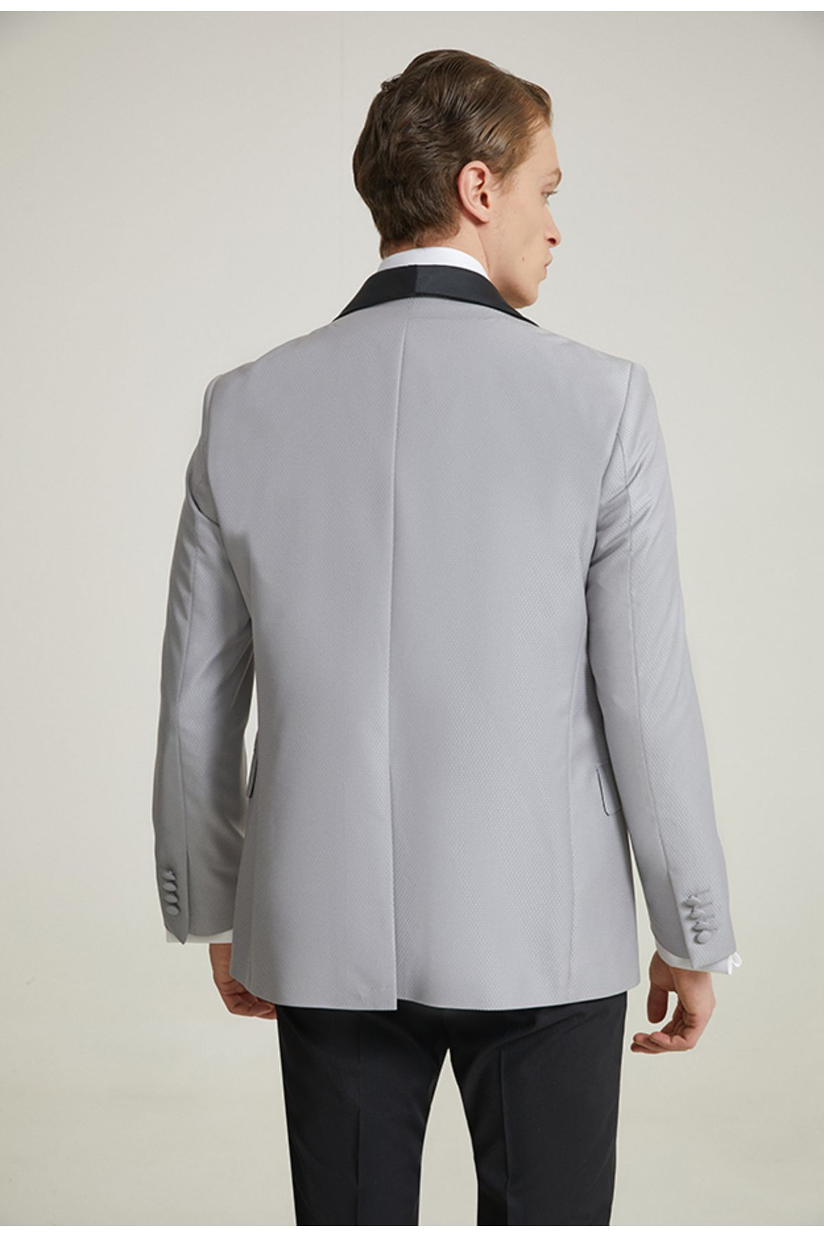 اسموکینگ خاکستری مردانه لباس تیمی و FIT SLIM GRAY D'S Damat