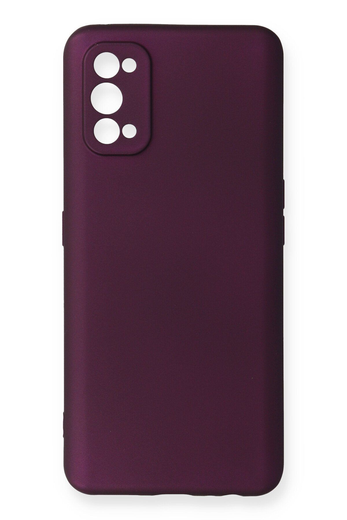 cepmoda REALME 7 PRO Uyumlu İnce Esnek Soft Rubber Telefon Kılıfı - MÜRDÜM
