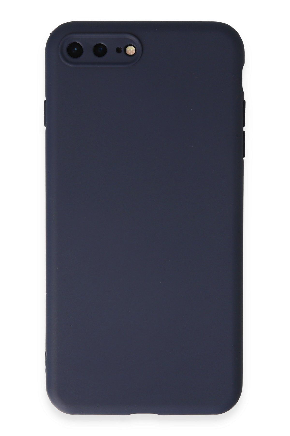 cepmoda iPhone 7 Plus Uyumlu İnce Esnek Soft Rubber Telefon Kılıfı - LACİVERT