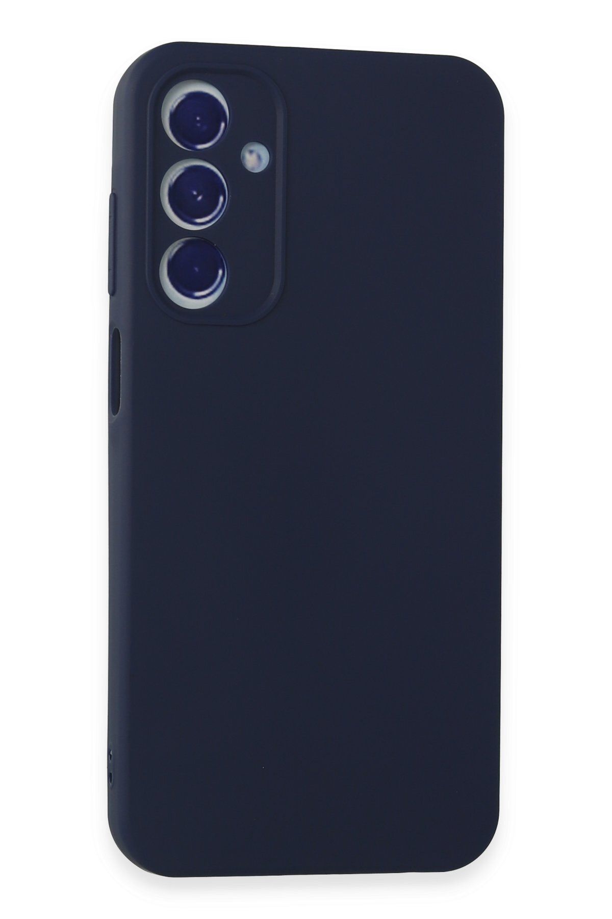 cepmoda Samsung Galaxy A15 4G Uyumlu İnce Esnek Soft Rubber Telefon Kılıfı - LACİVERT