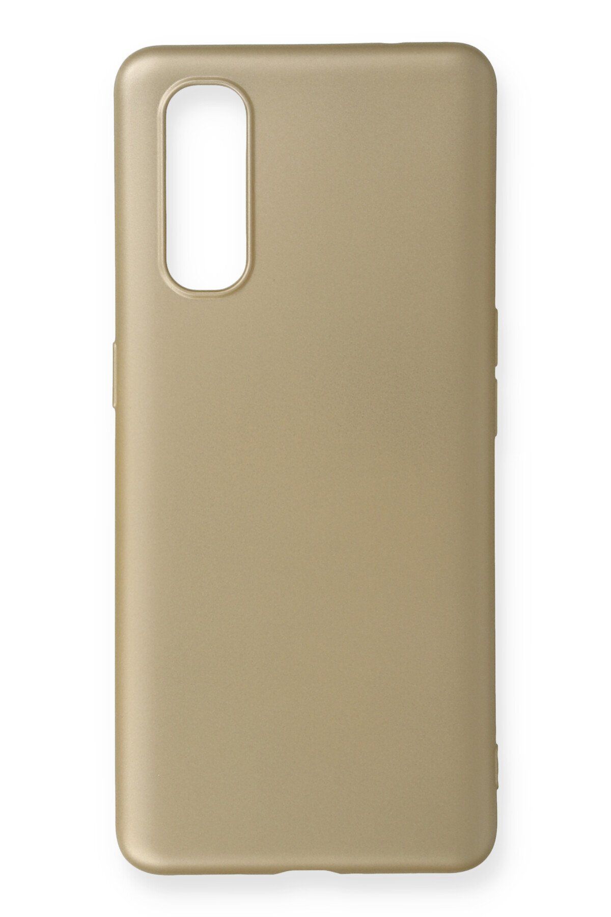 cepmoda OPPO FİND X2 Uyumlu İnce Esnek Soft Rubber Telefon Kılıfı - GOLD