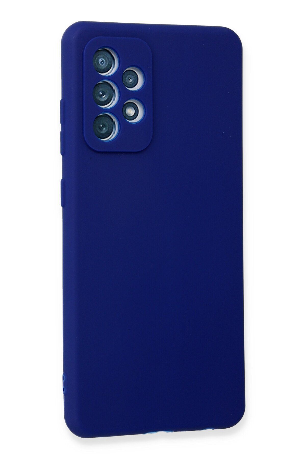 cepmoda Samsung Galaxy A32 Uyumlu İnce Esnek Soft Rubber Telefon Kılıfı - MAVİ