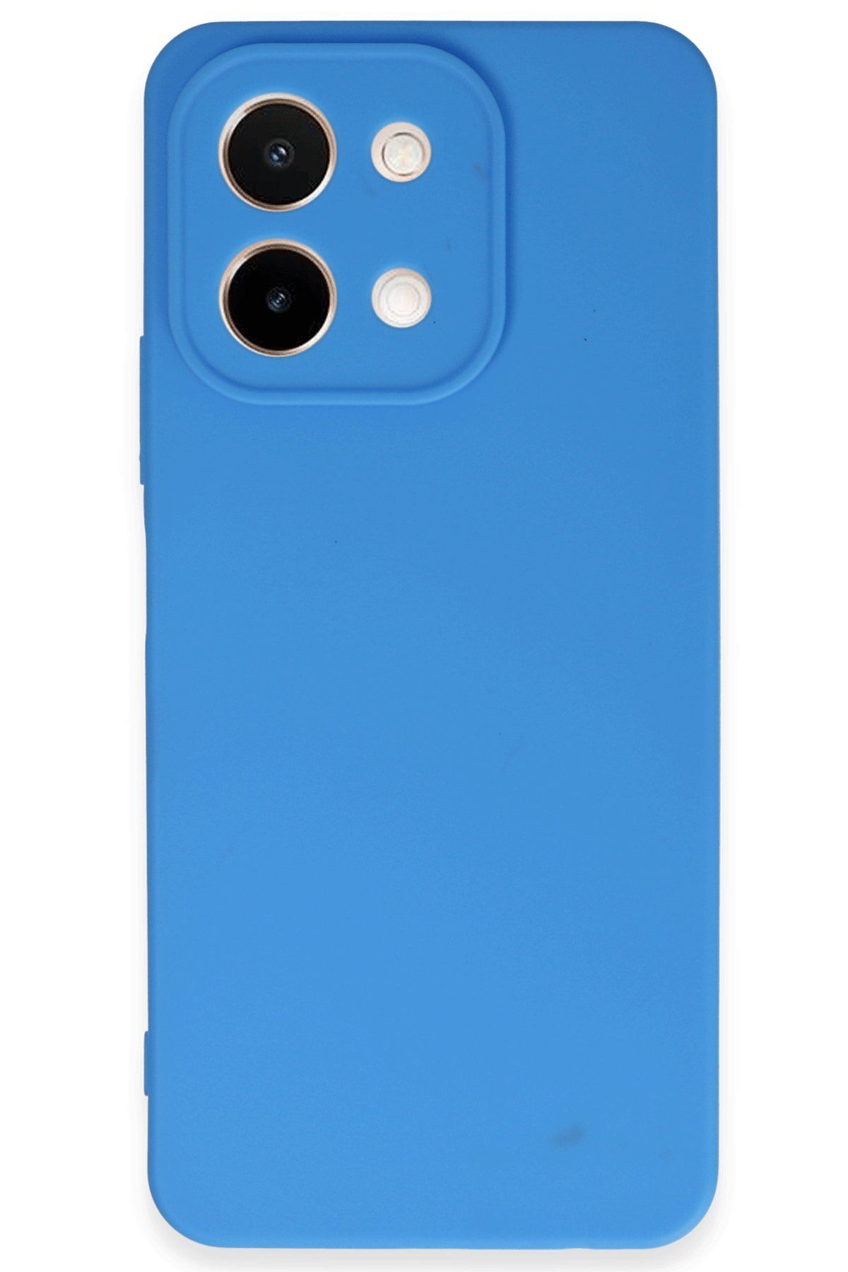 cepmoda VİVO Y28 Uyumlu İnce Esnek Soft Rubber Telefon Kılıfı - MAVİ