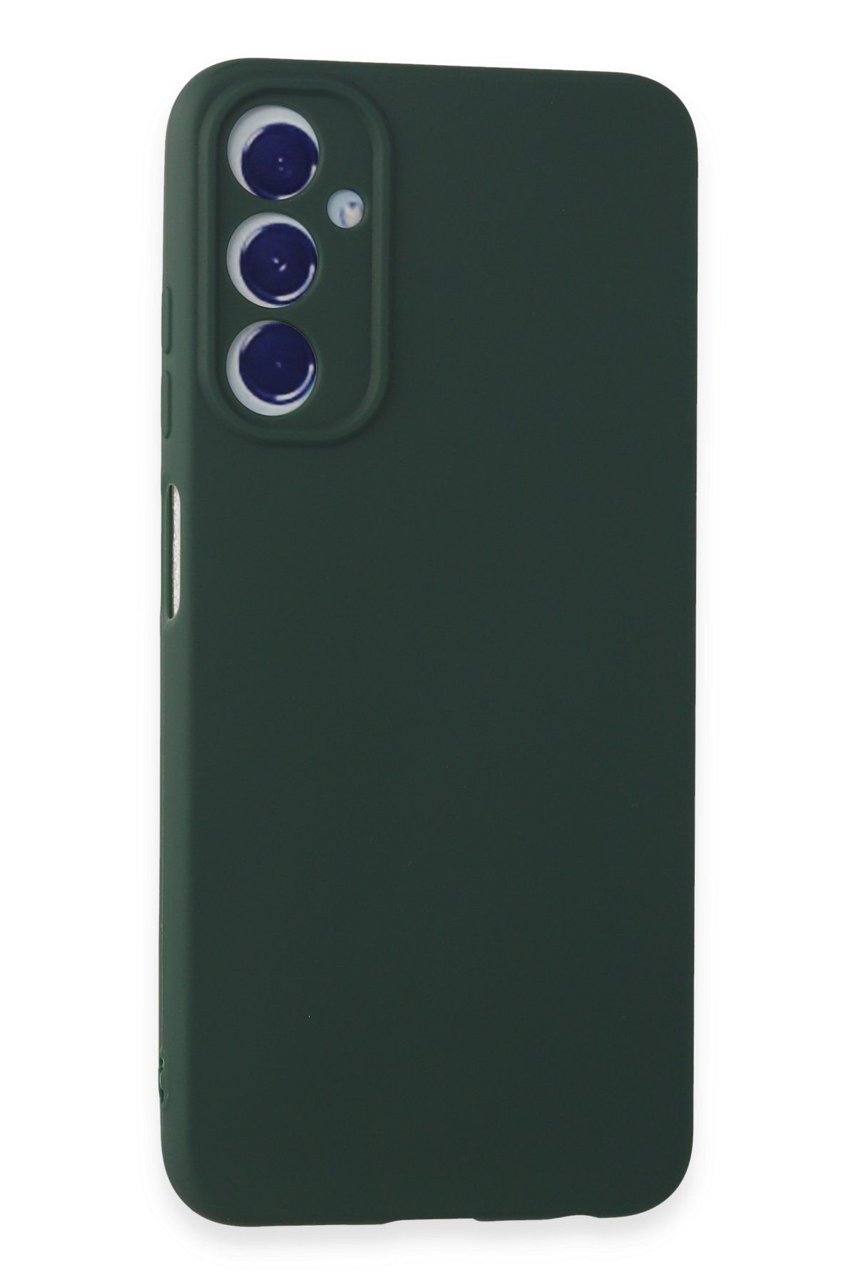 cepmoda Samsung Galaxy A05s Uyumlu İnce Esnek Soft Rubber Telefon Kılıfı - KOYU YEŞİL