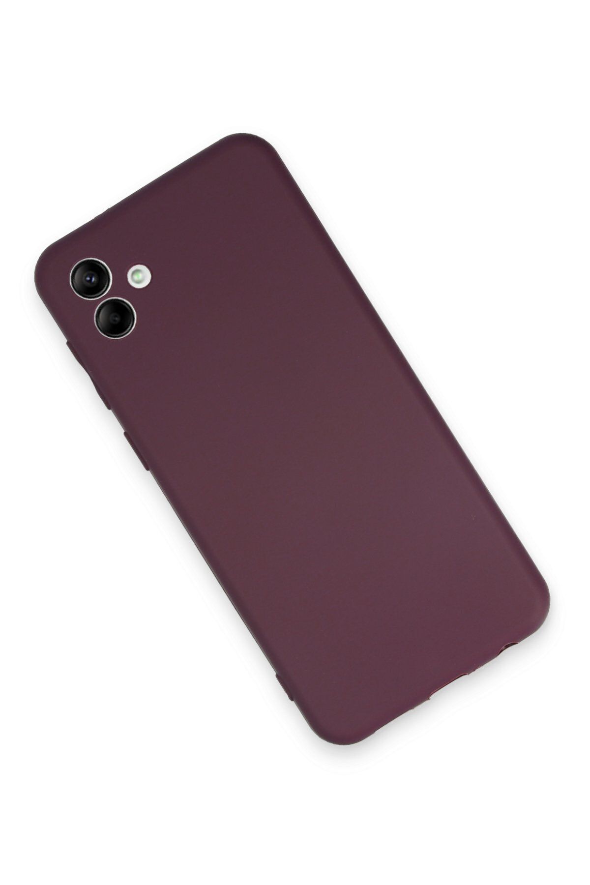 cepmoda Samsung Galaxy A04E Uyumlu İnce Esnek Soft Rubber Telefon Kılıfı - MOR