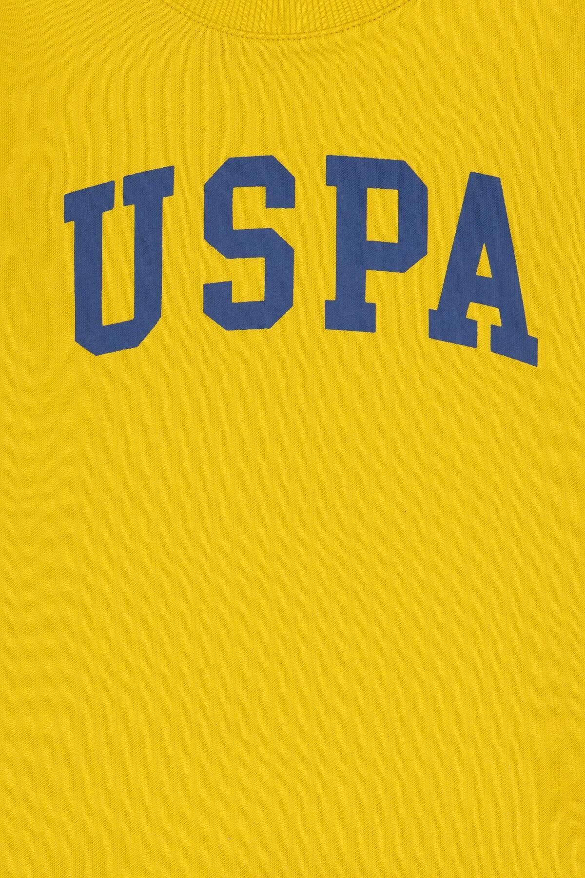 U.S. Polo Assn.-Boy's Yellow Basic Crew Neck Sweatshirt 50293474 -Vr094 3