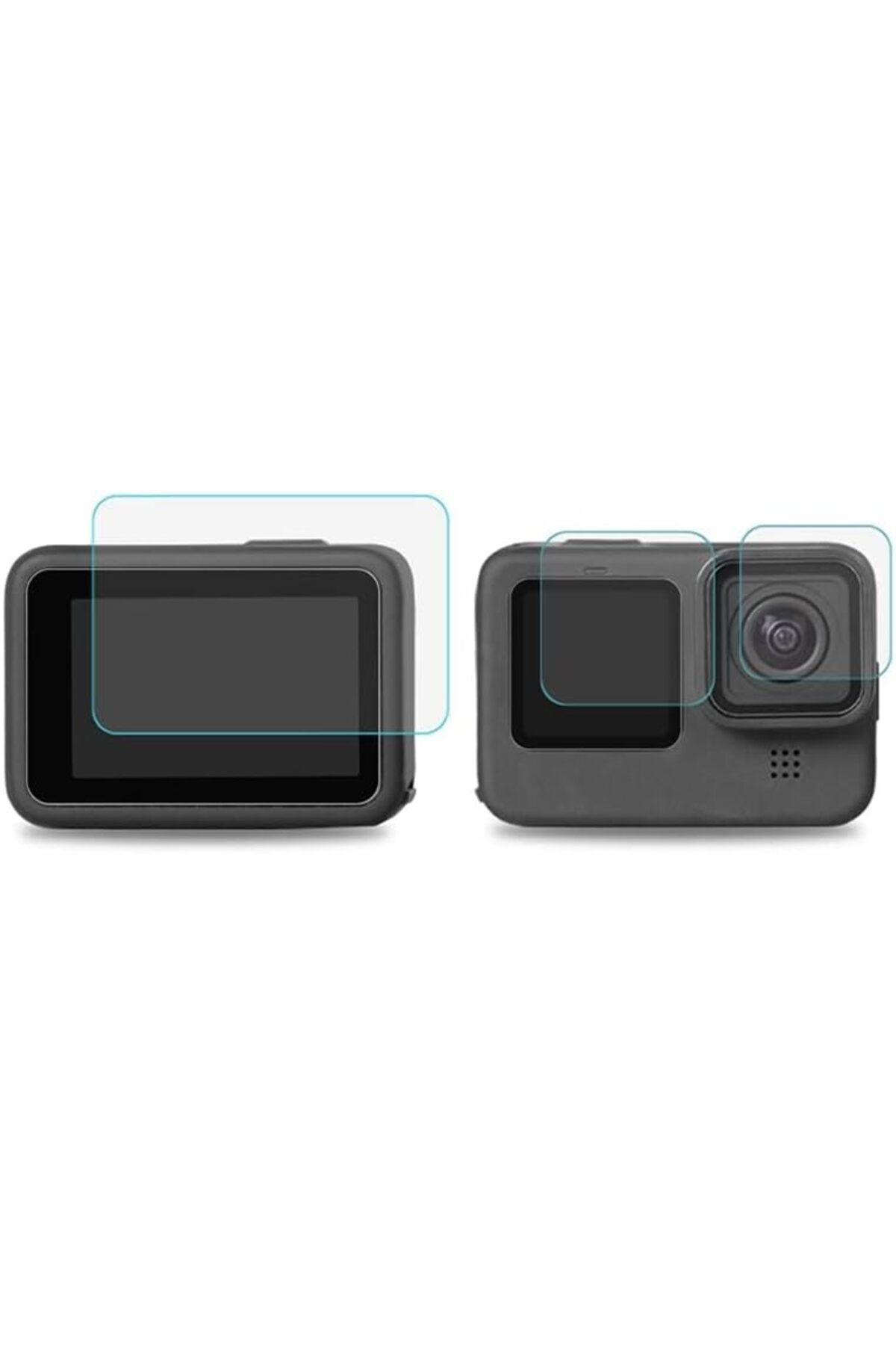 Genel Markalar Hero 9 Temperli Cam Ekran Koruyucu Gopro Hero 9, Hero 10 Black Uyumlu