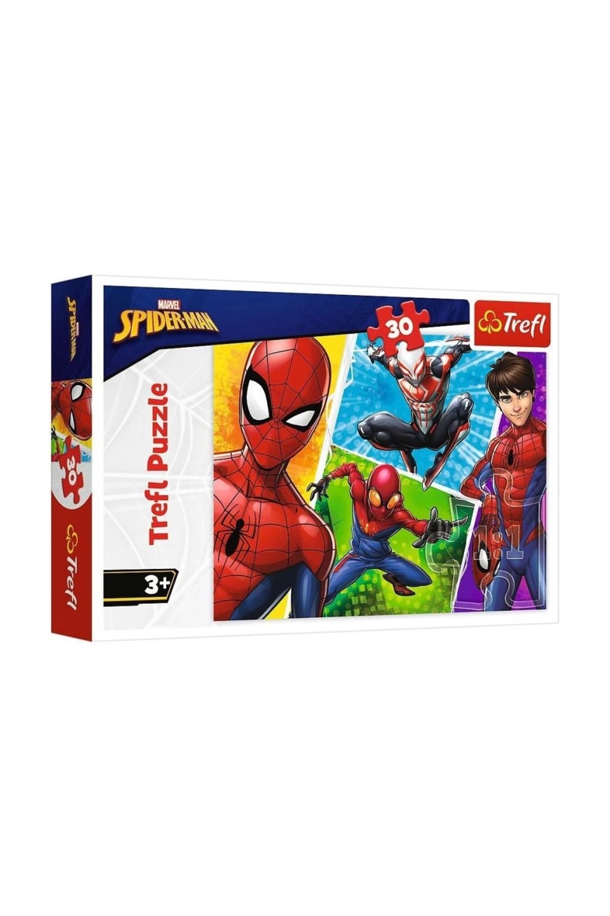 Basic Fun Çocuk PUZZLE-18242 Spiderman 30 Parça Puzzle