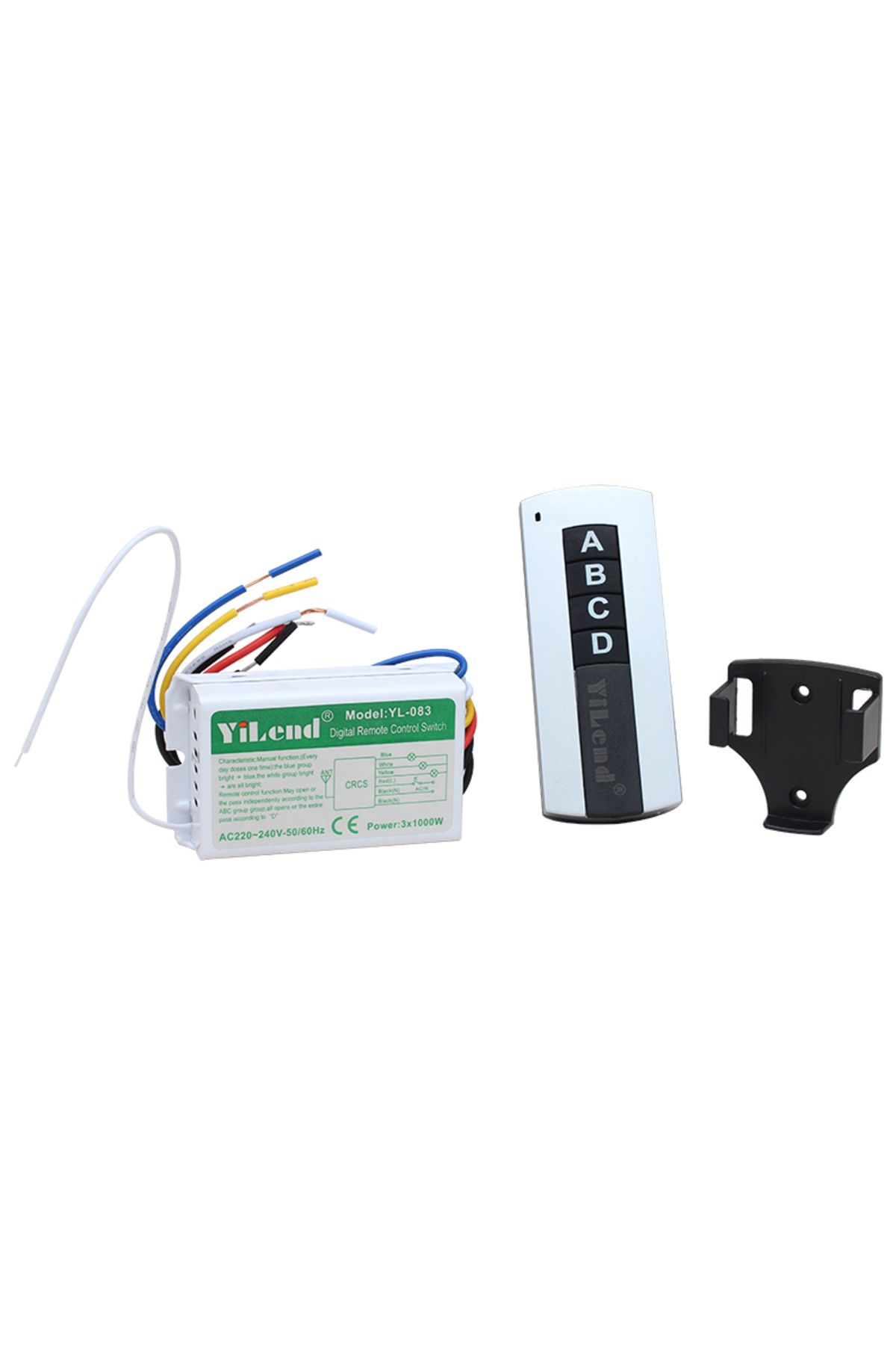 Kapamarka AVİZE KONTROL KUMANDASI 4 TUŞLU 4 KANAL (220 VOLT)