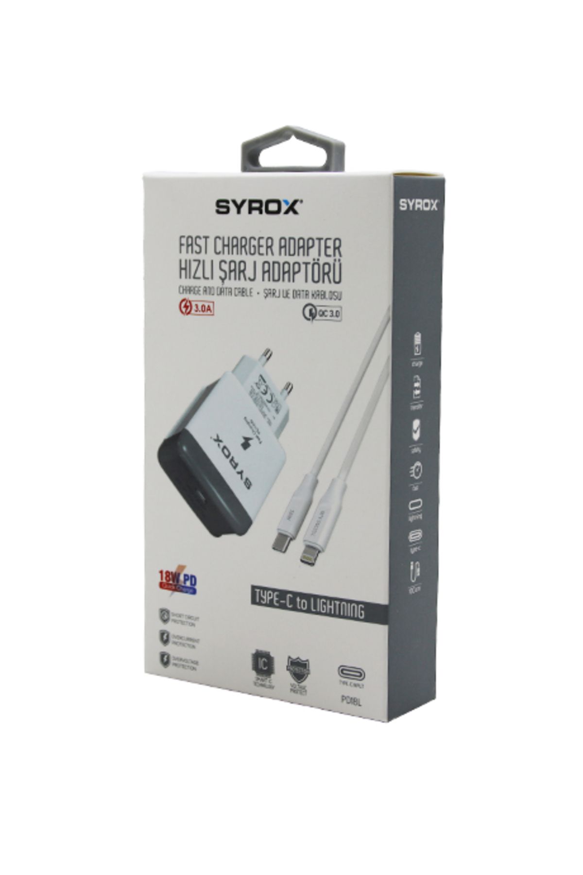TİMİON İPHONE TYPE-C TO LIGHTNING HIZLI EV ŞARJ SETİ 3.0A 18W PD (5148)