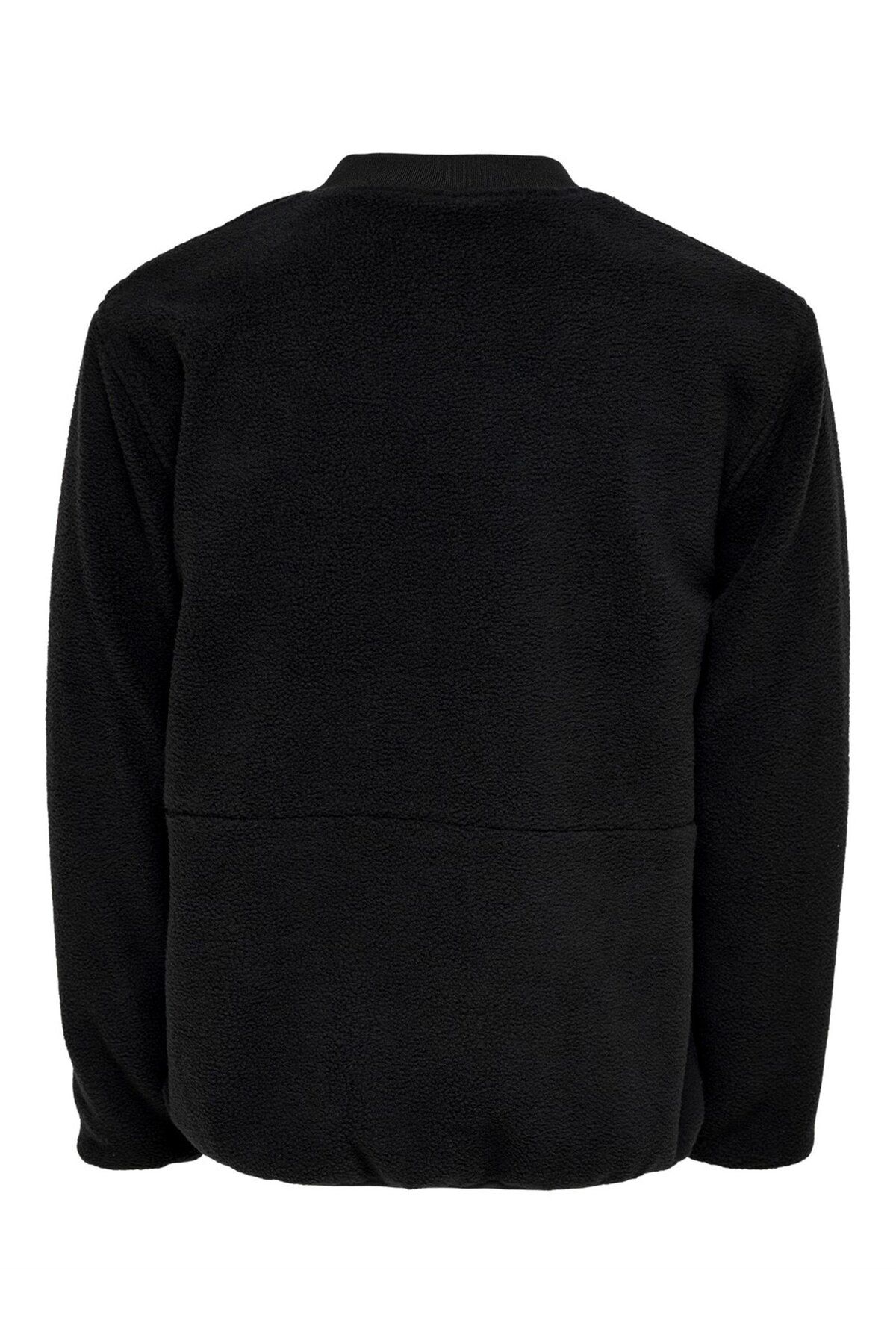 Only & Sons-Onssawyer Fleece Bomber Otw Black 5