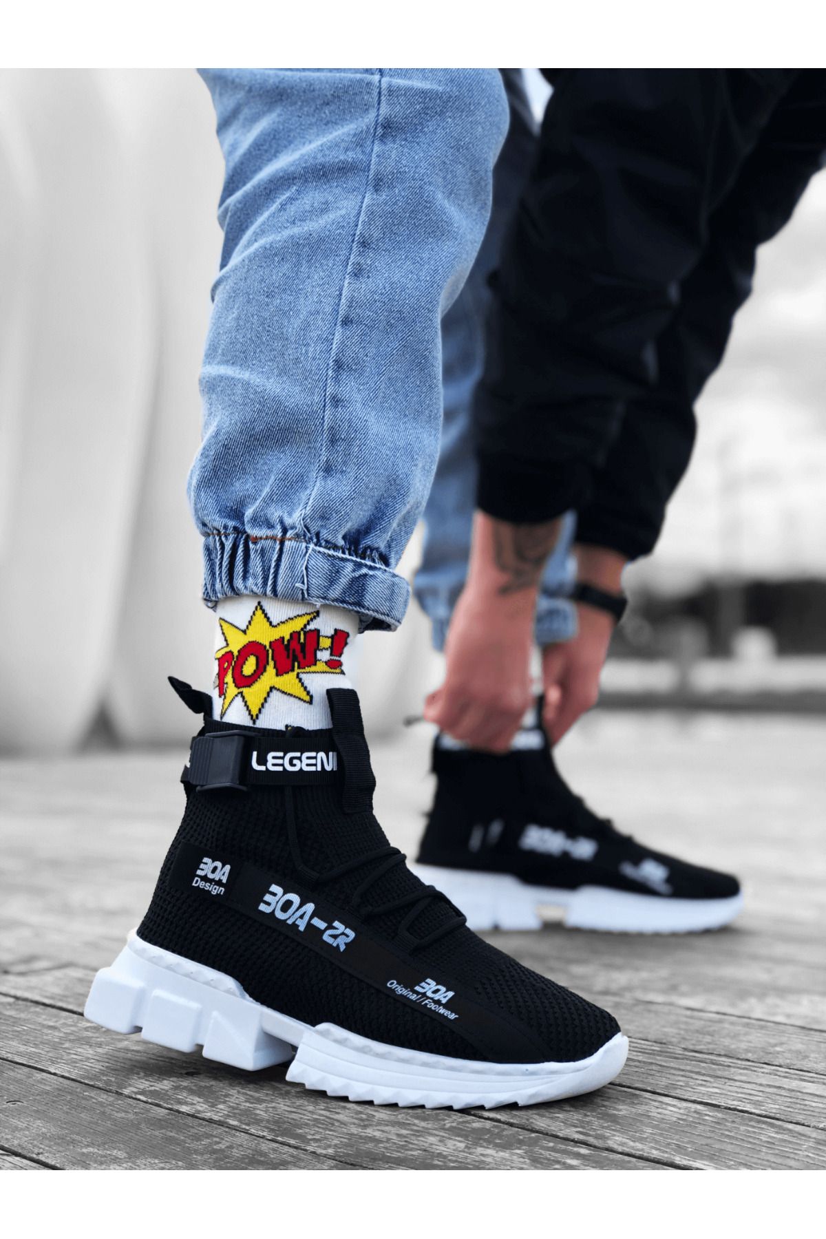 BOA Zr x700 Tarz Siyah Renk Spor Ayakkabı