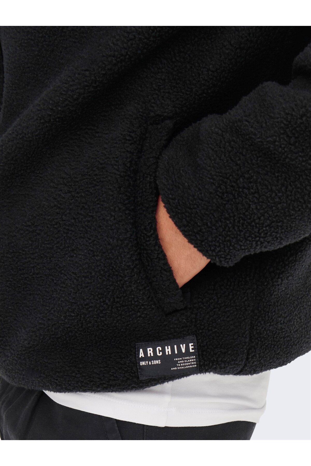 Only & Sons-Onssawyer Fleece Bomber Otw Black 2