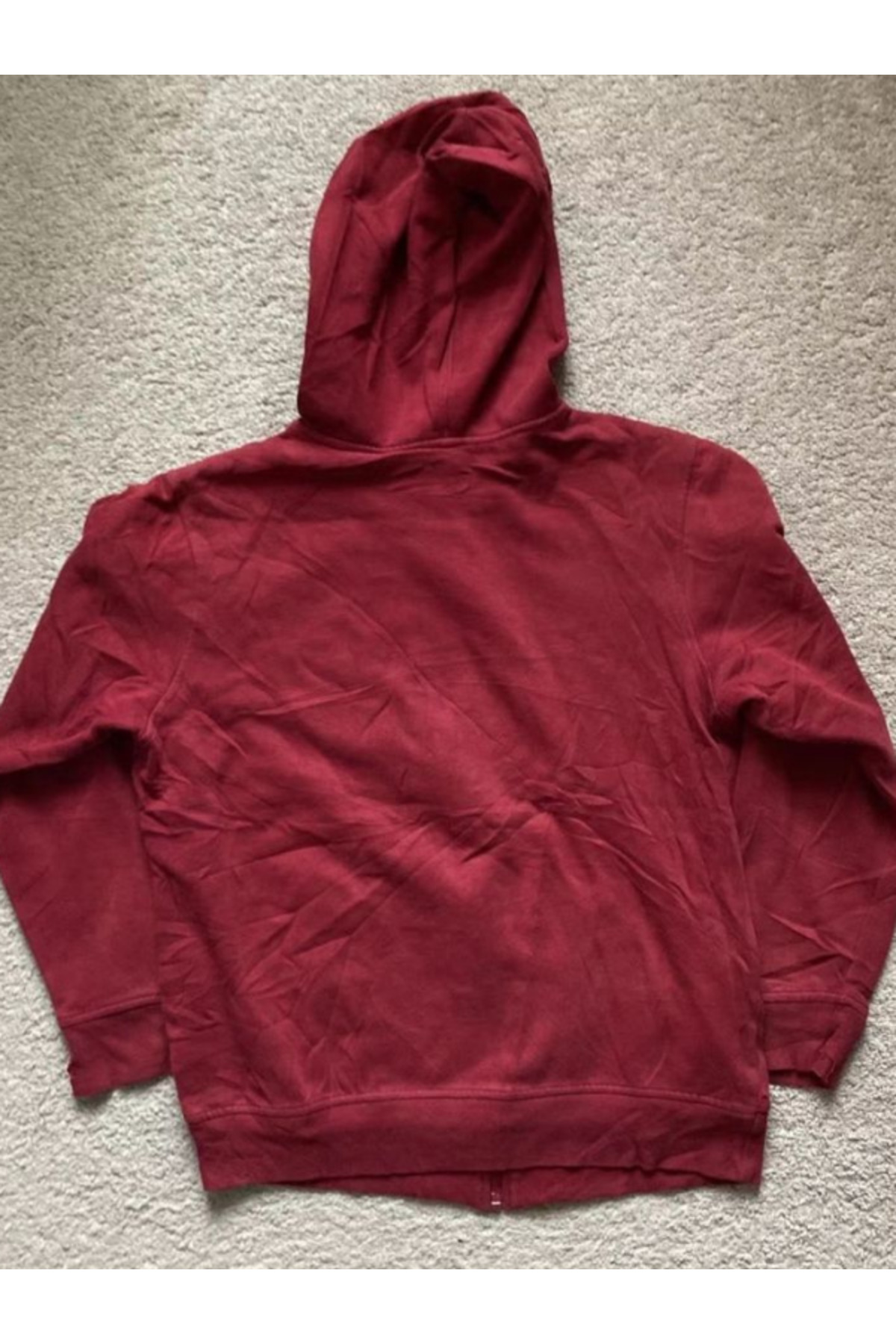Kırmızı Skulls MMA Elite Cyber Grunge Fermuarlı Kapüşonlu Sweatshirt — قرمز KSMECGFKS-21 — تصویر 3 از 3