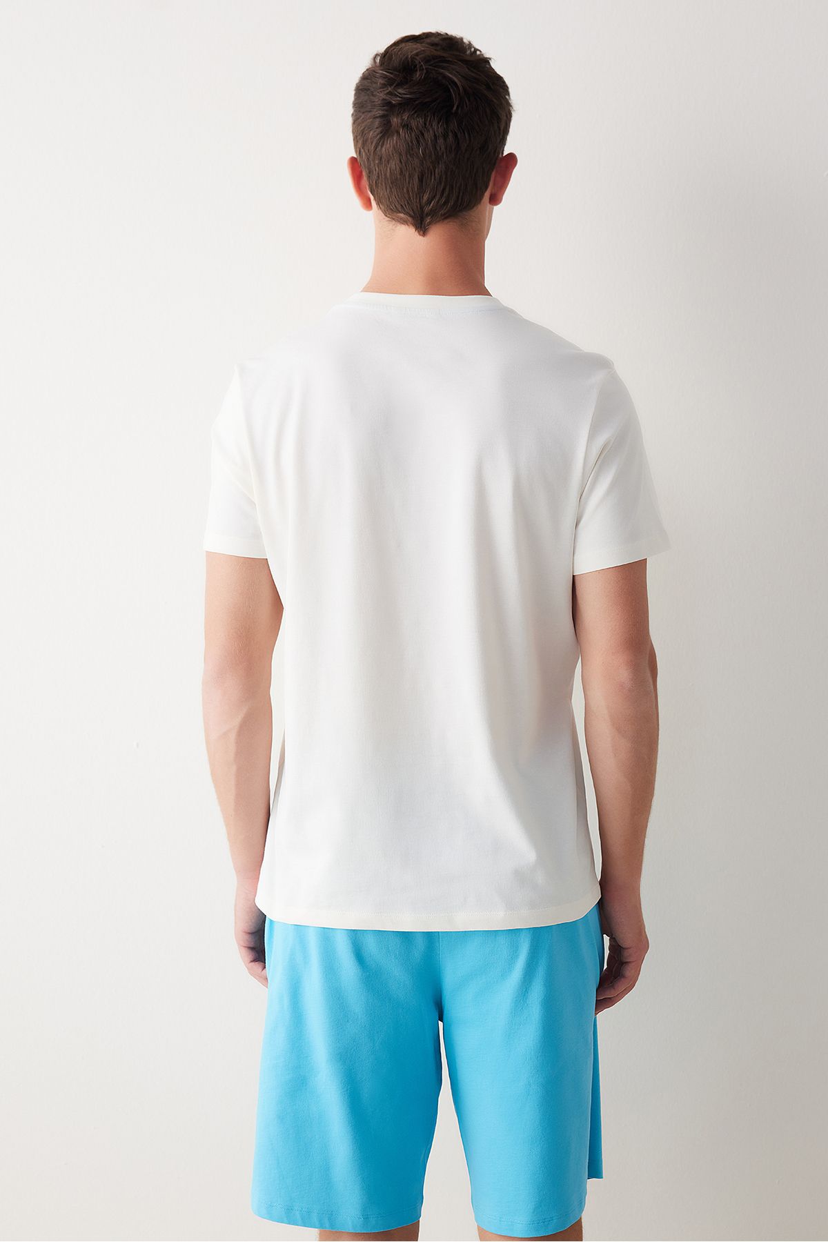 Penti-Ocean Multicolored Pajama Set with Shorts 6