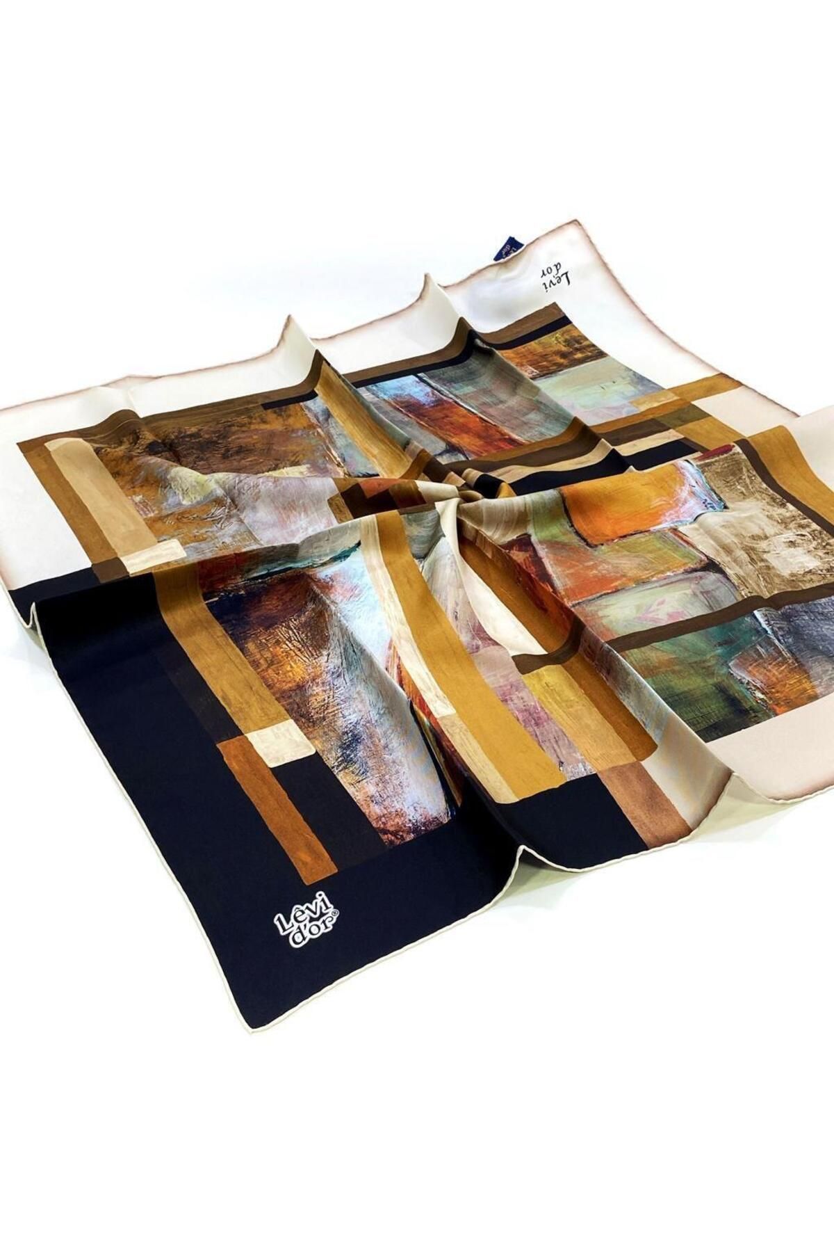 روسری مشکی Twill Ipek 3879 سیاه Levidor