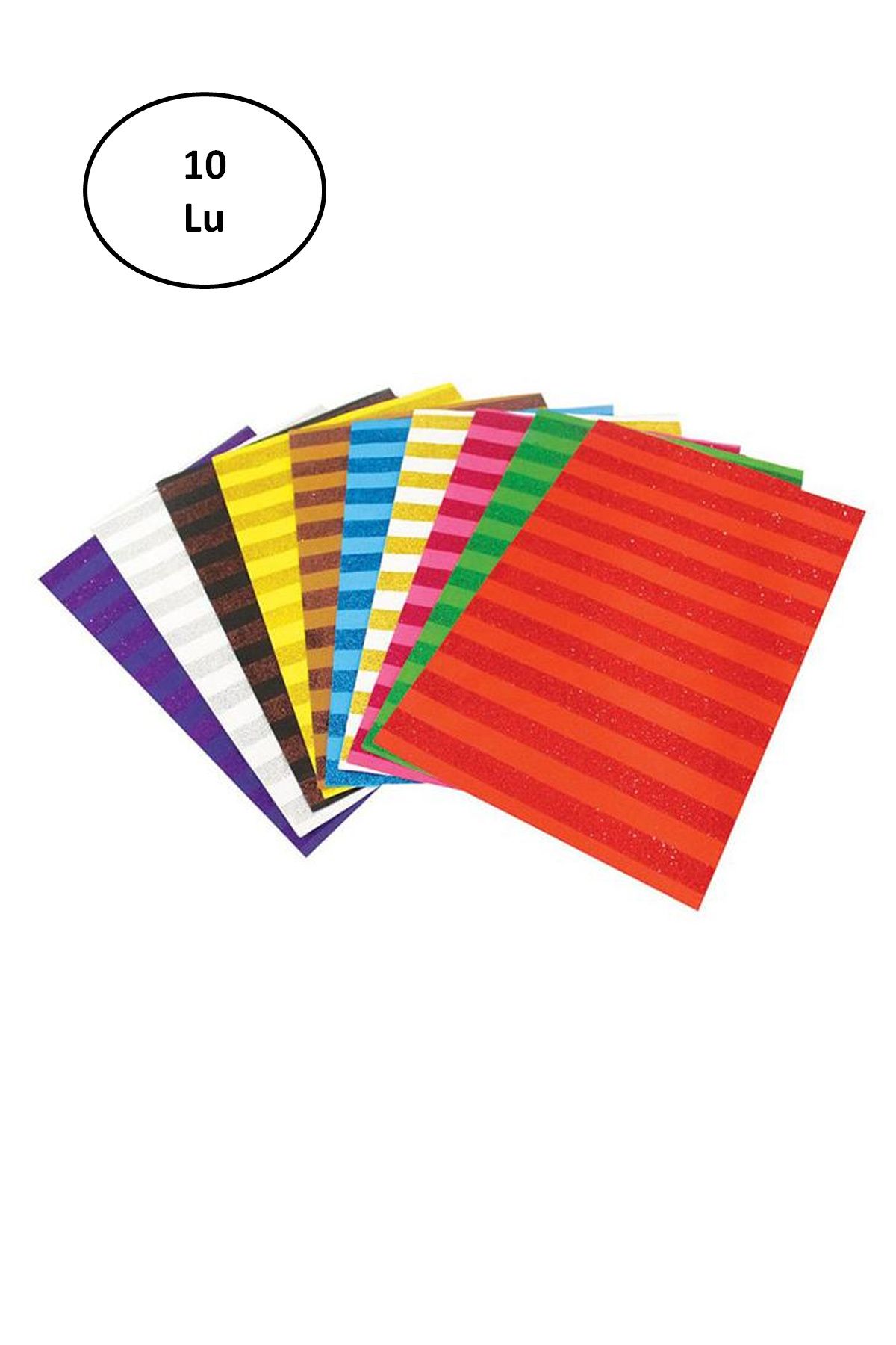 Royaleks Group Lino Desenli Kağıt 50*70 Cm Simli Çizgi 10 Renk