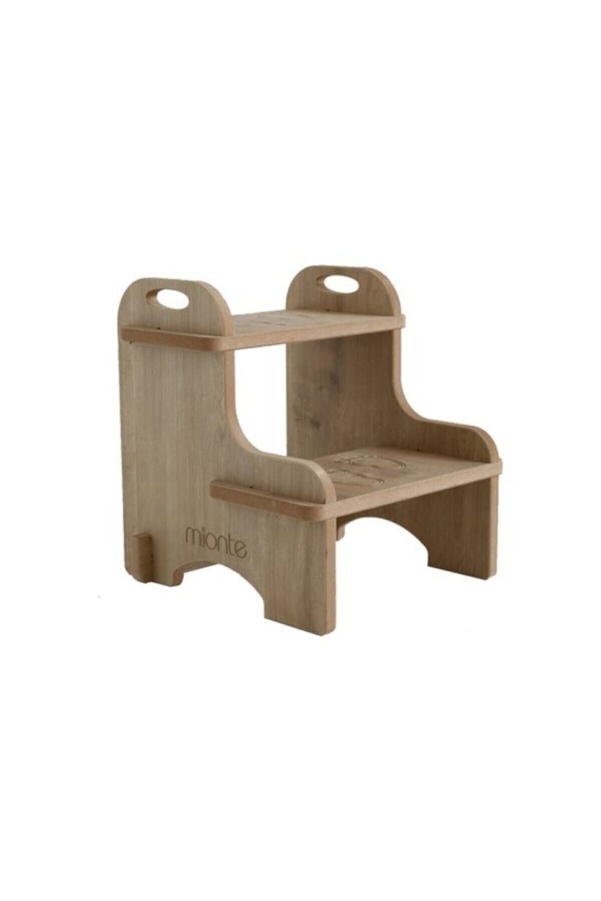 Mionte Flat-Pack Basamak Çocuk Ve Yetişkin Montessori Yükseltici Merdiven Ahşap Renk Meşe fotoğrafı 2 (önizleme)
