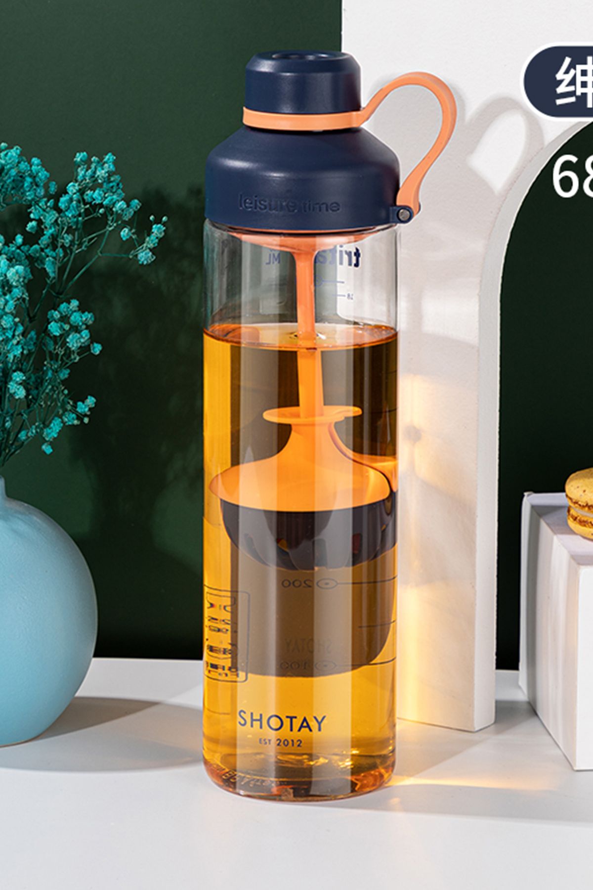 Shotay-Infuser Tritan Unisex Flask 680 Ml. Sht-St-6637-1 1