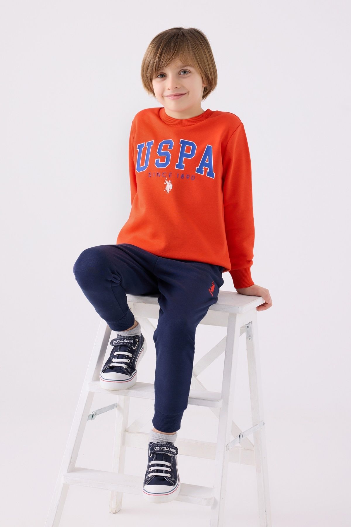 U.S. Polo Assn.-Boy's Uspa Three Thread Tracksuit Set 2