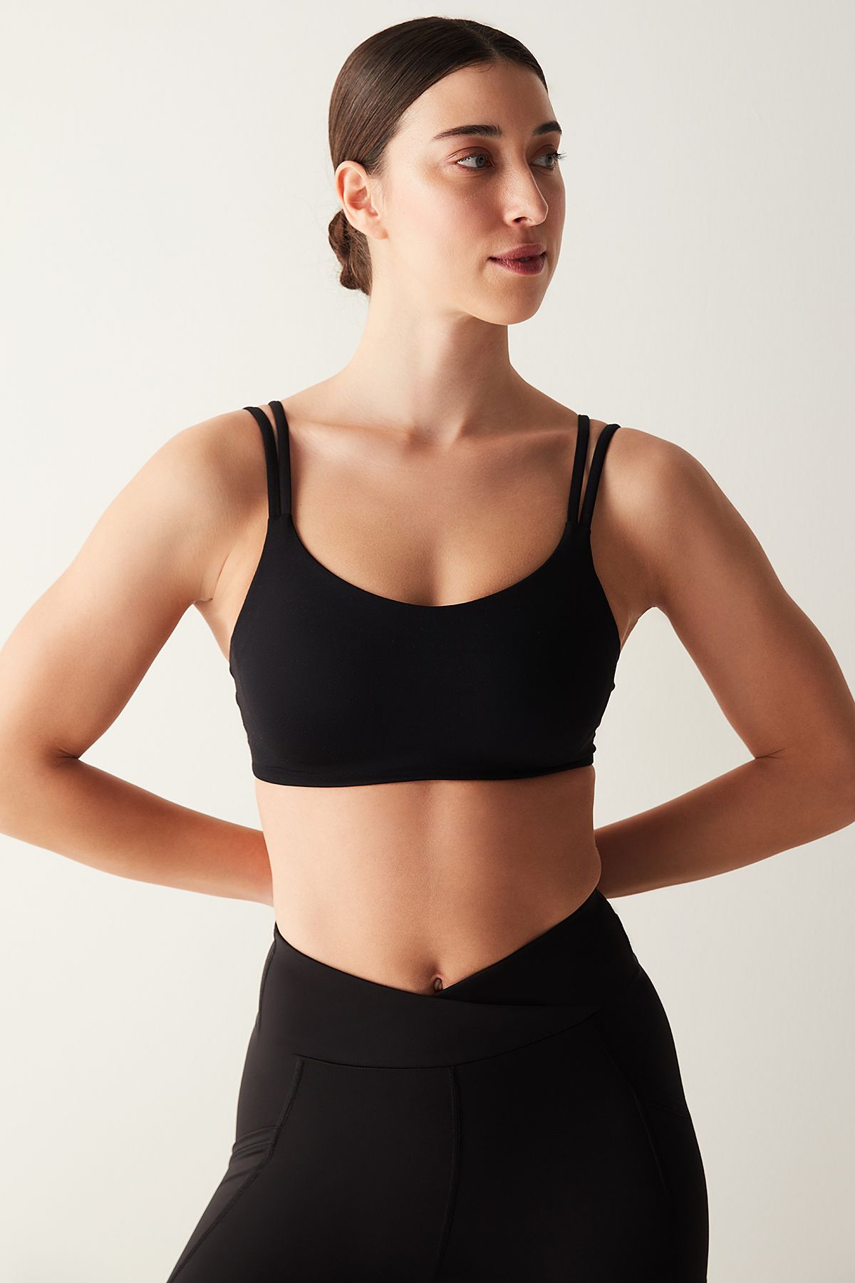 Penti-Black Sports Bra with Medium Support and Back Detail 3