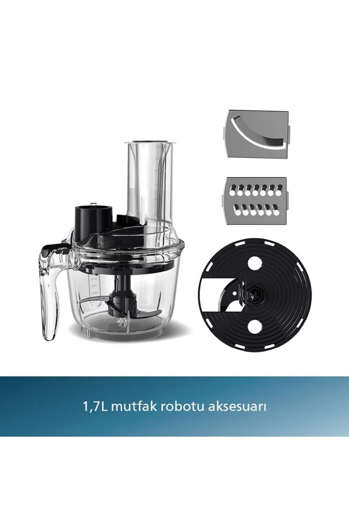 Philips-1200W Food Processor - Smotie Chopper, Blender, Whisk and Mixing Hand Set 5