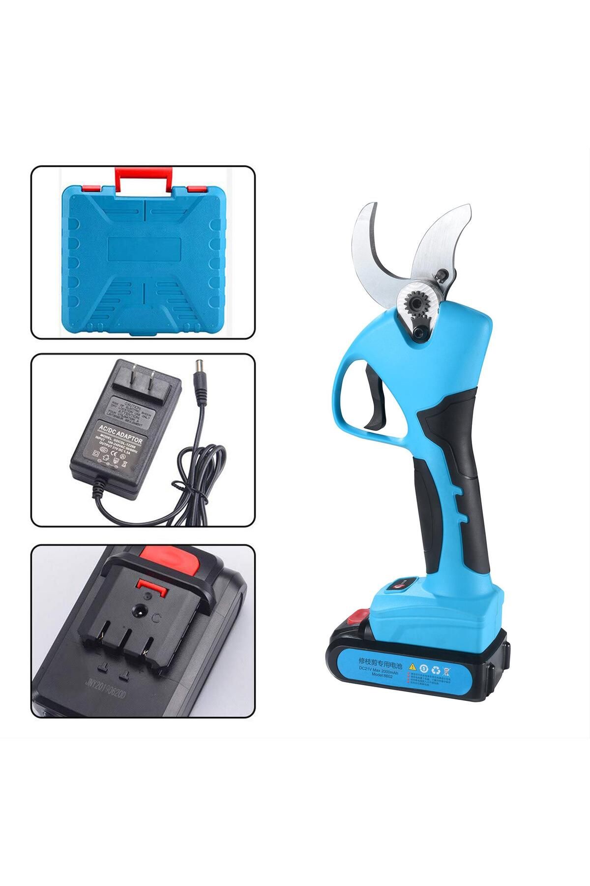 Suca-Sc 8605 2 Cordless Rechargeable Pruning Shears with 4 Cm Extension Device 2