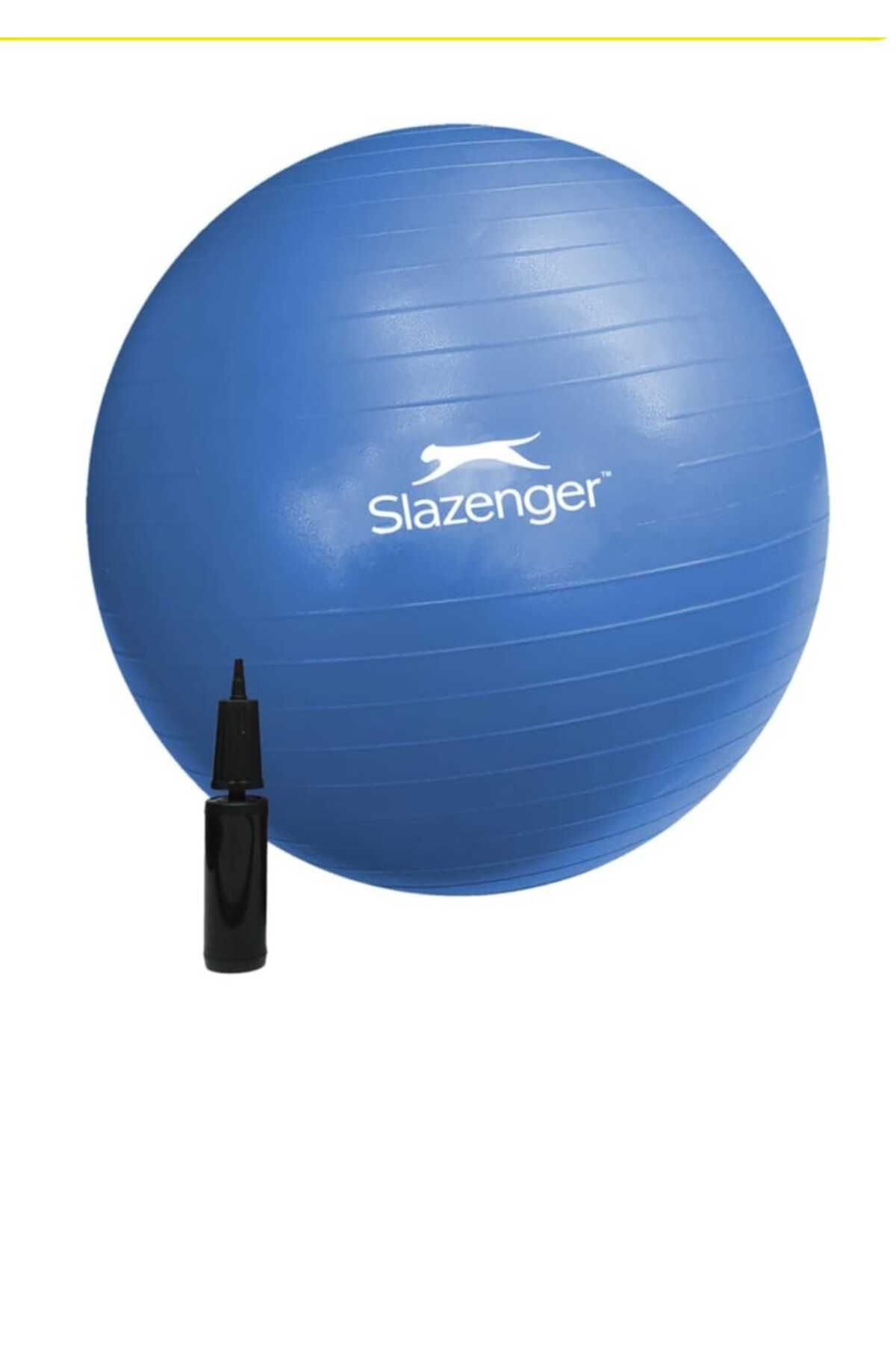 Slazenger 65cm Anti-burst Gymball MAVİ (POMPA DAHİL) Pilates Topu