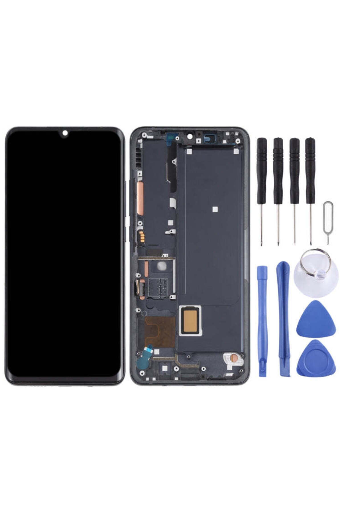 indirimplus . Mi Note 10 Lite LCD Ekran Çerçeveli Siyah +Tamir