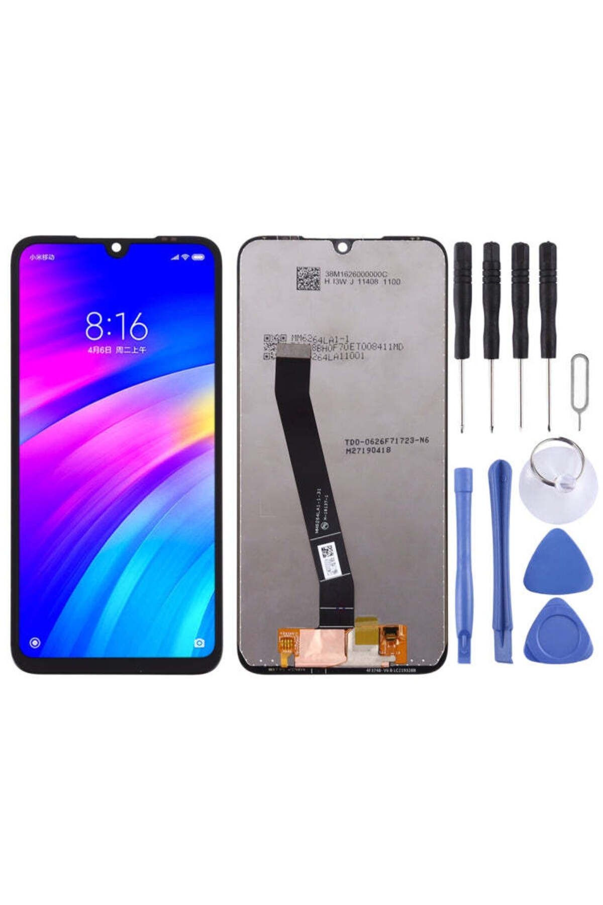 indirimplus Redmi 7  Uyumlu LCD EKRAN +Tamir seti Siyah Renk