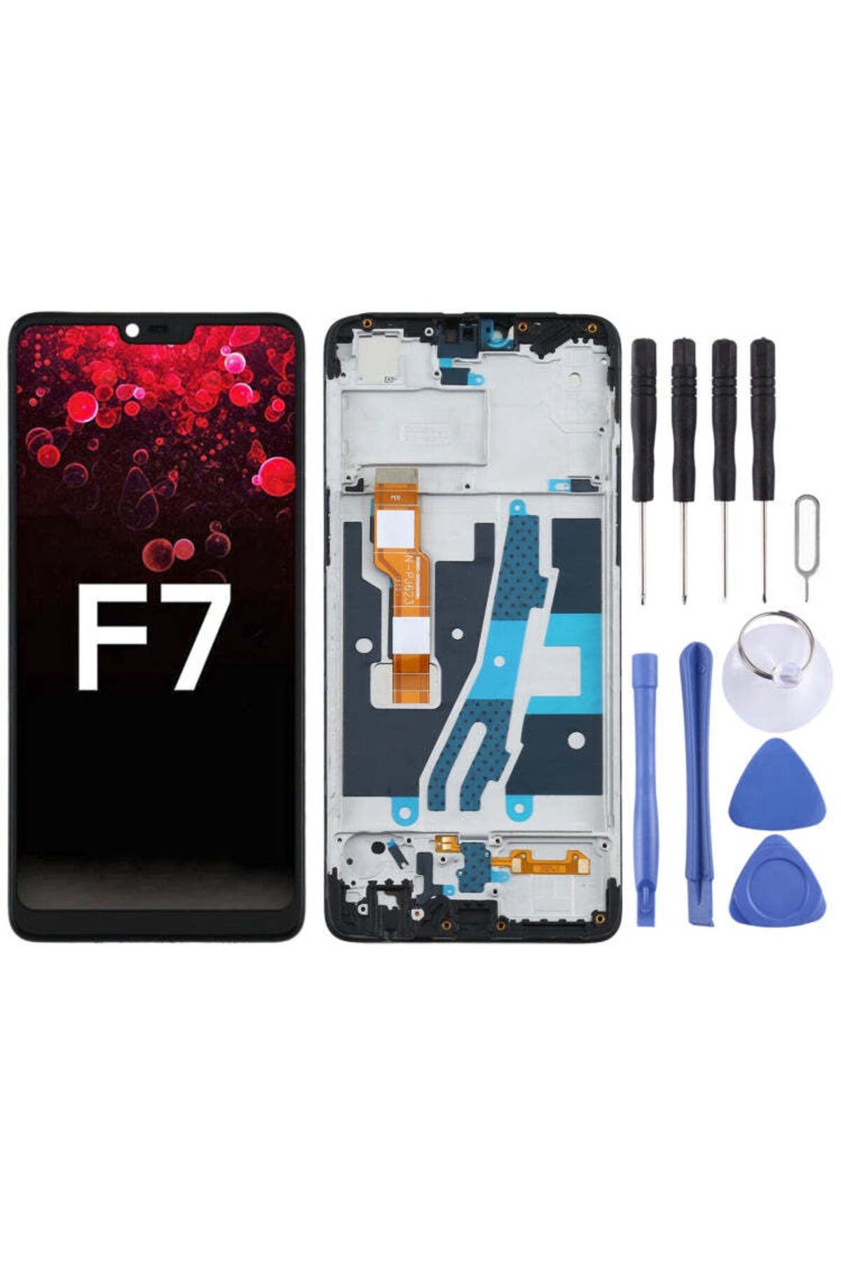 indirimplus OPPO F7 LCD EKRAN +Tamir Seti PADM00 CPH1837 SAĞLAM PAKETLEME Uyumlu