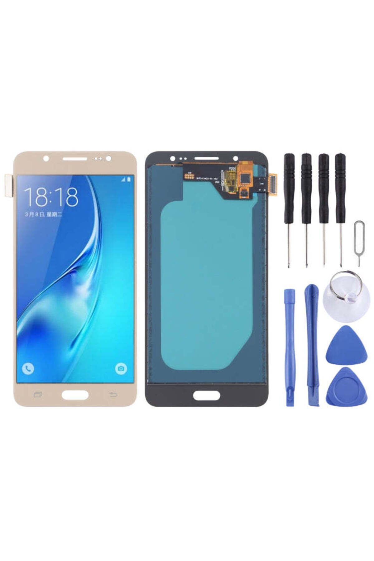 TamirCep Samsung Galaxy J5 2016 J510 LCD Ekran + Dokunmatik Panel Gold