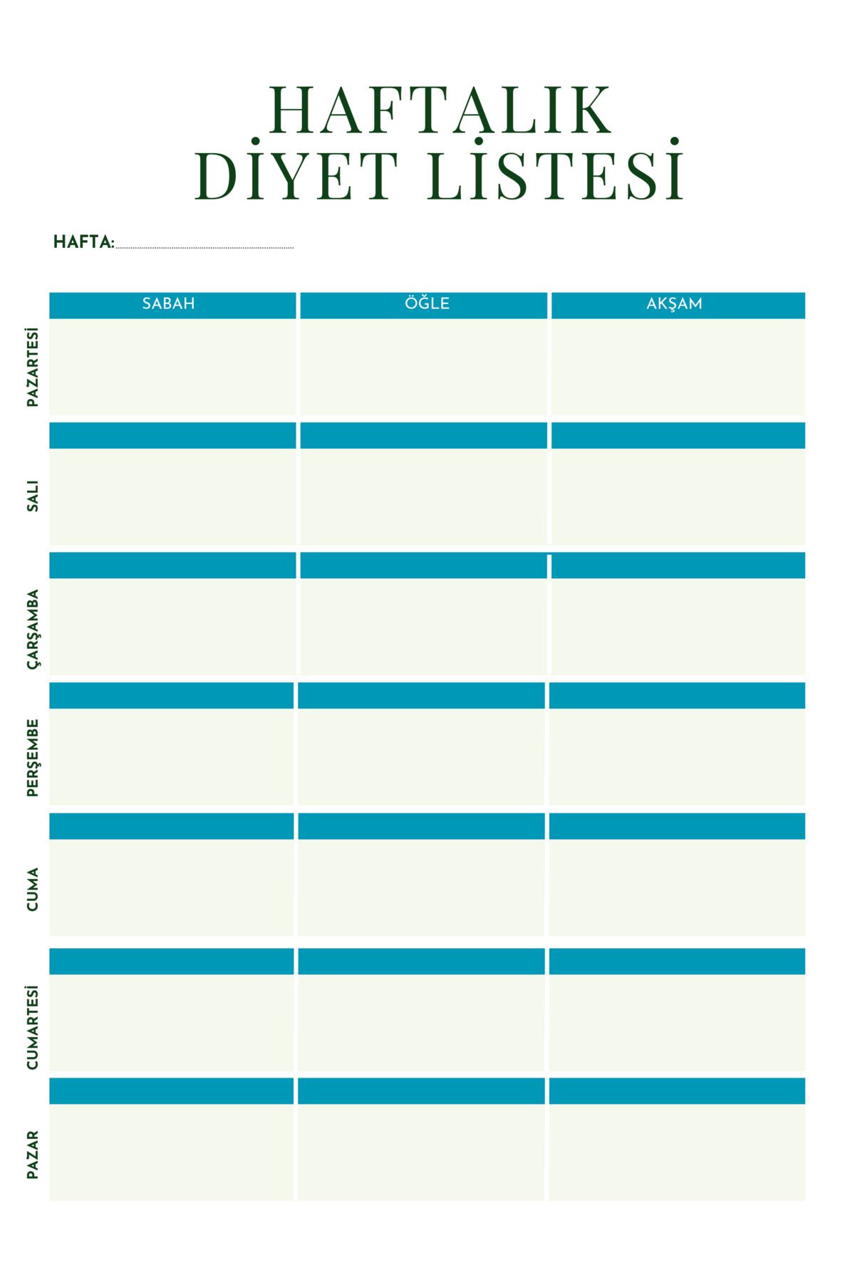 Srctech-A5 Size 50 Sheets Spiral Diet Tracking Planner Notebook 3