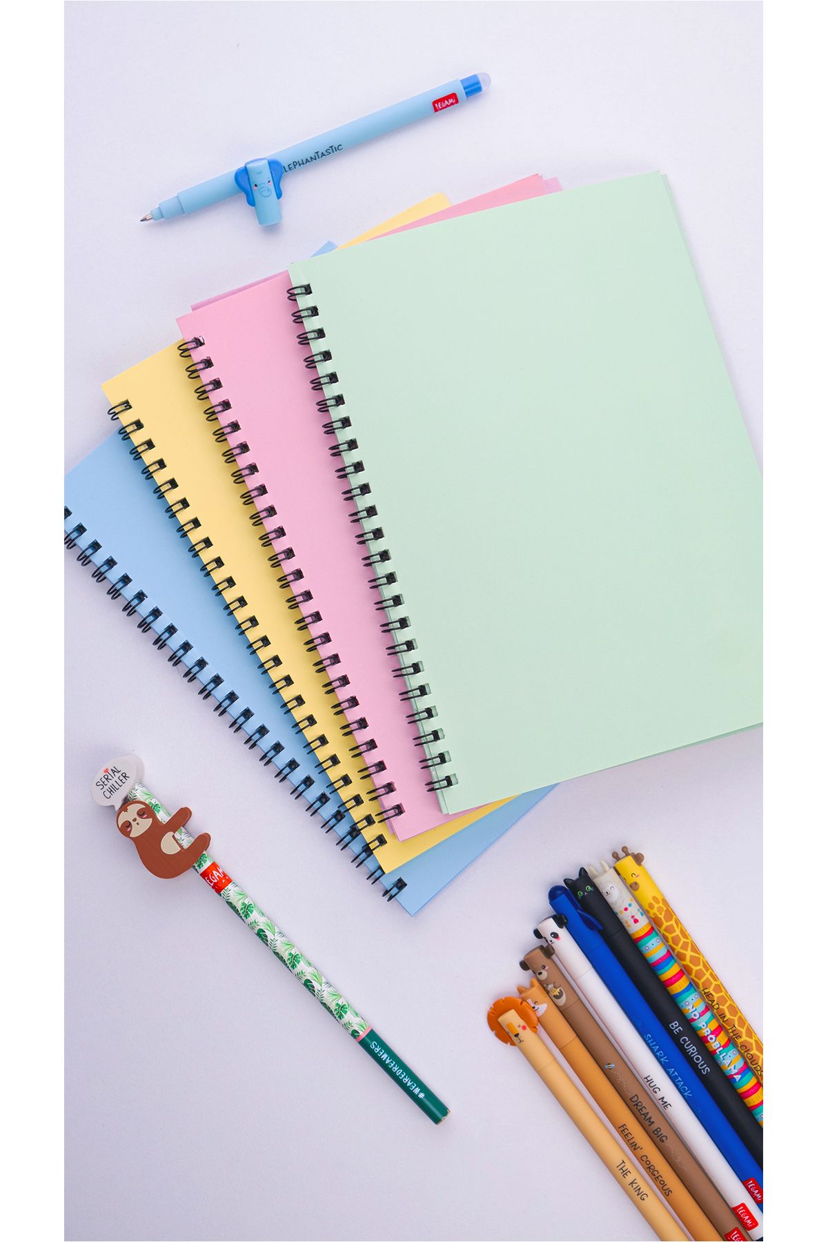Dream Notes-A5 Spiral Bullet Journal - 50 Sheets, 100 Sheets, Set of 4 - Colored Notebook 2