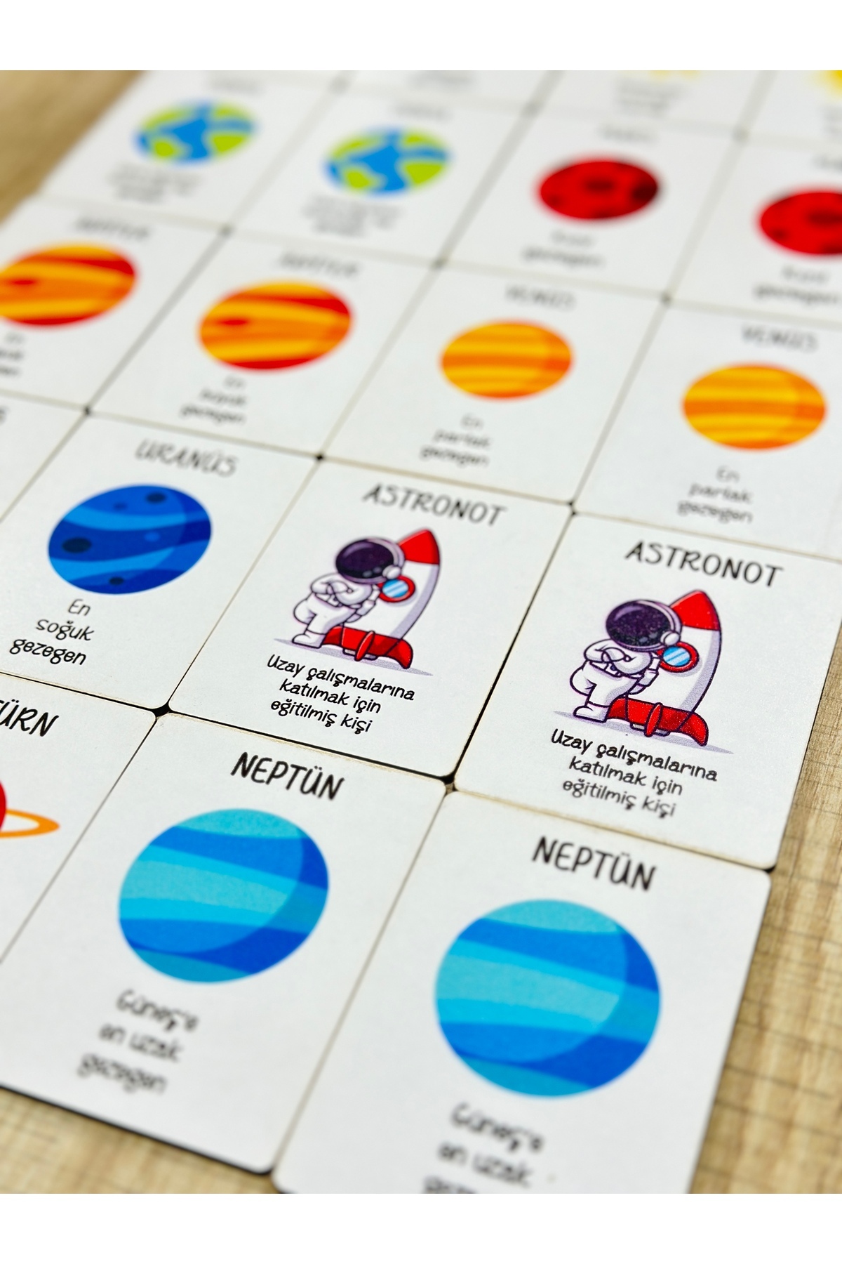 Karter İnovasyon Gezegenleri Öğreten Eşleme Kartları,Zeka Kartları,Gezegenleri Öğreniyorum,Eğitici Oyuncak fotoğrafı 4 (önizleme)