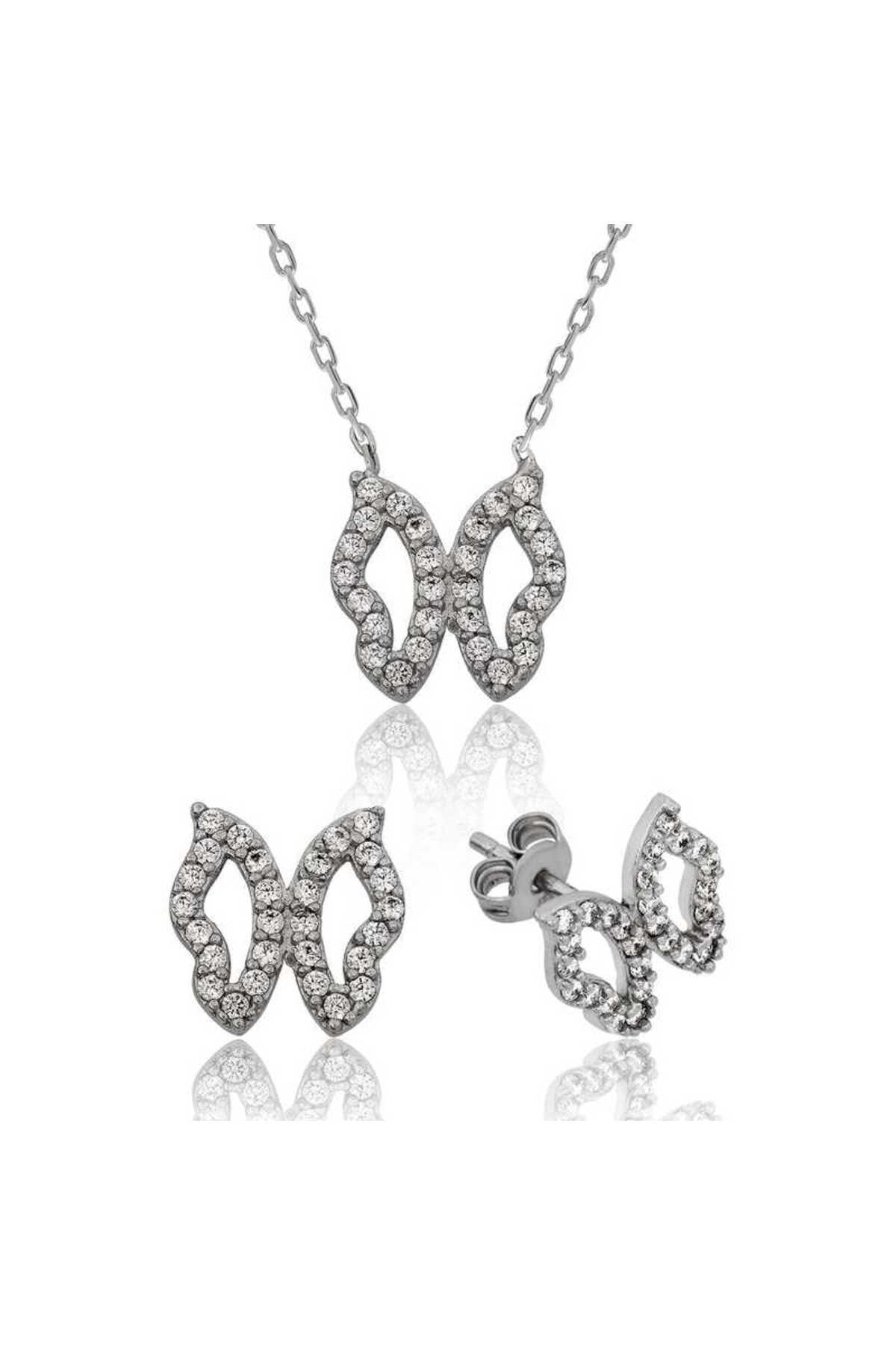 MAGNORA 925 Ayar Gümüş Kelebek Set