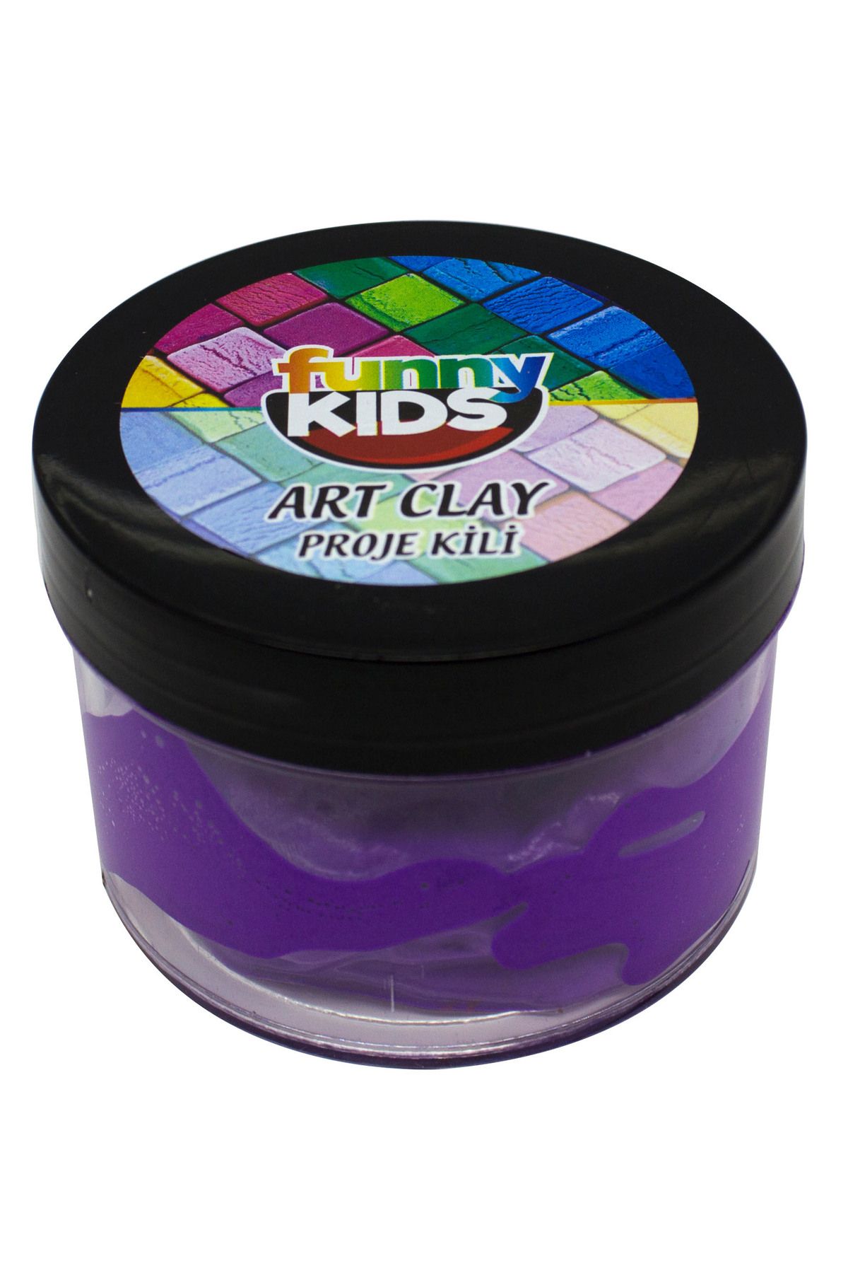 Rich Funny Kids Art Clay Proje Kili 40cc - Mor