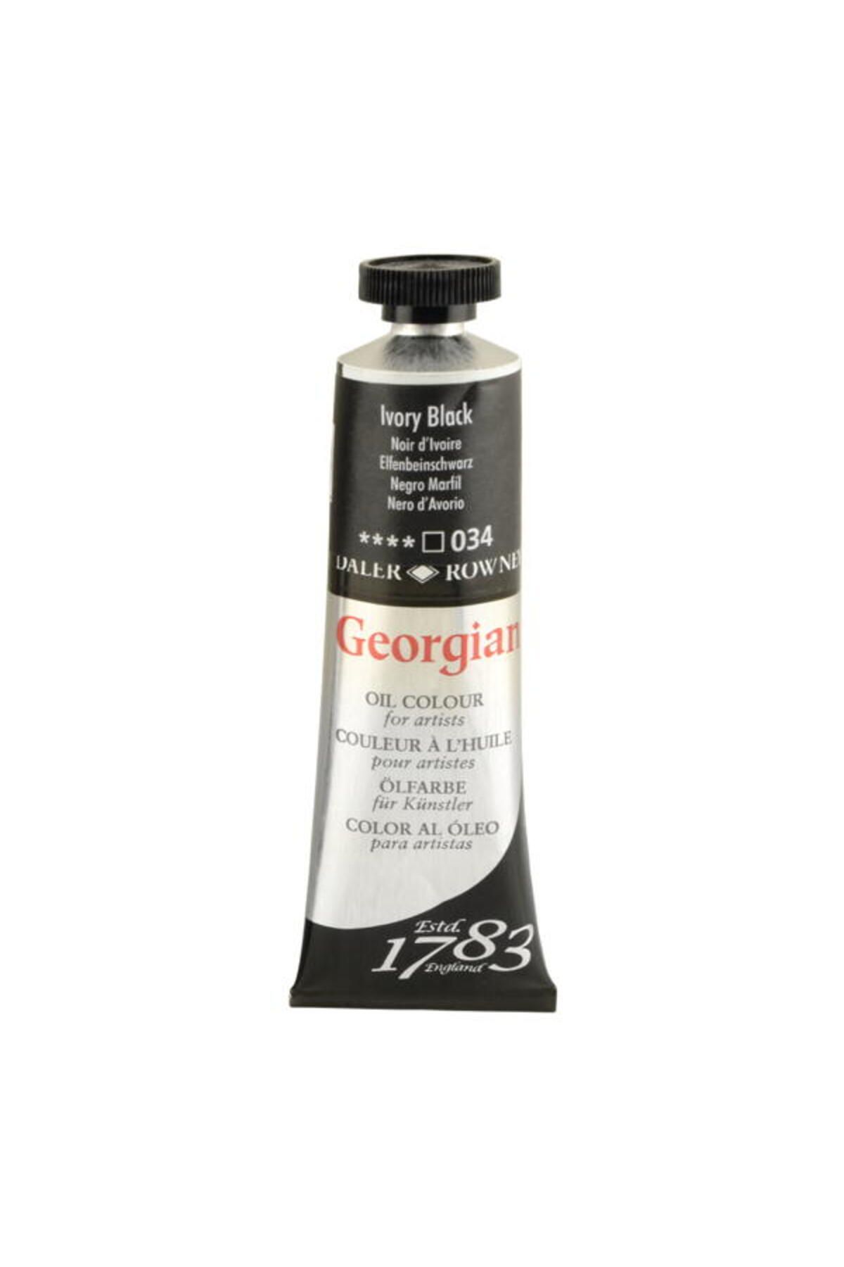 Daler Rowney Georgian Yağlı Boya 38ml - N:034 Ivory Black