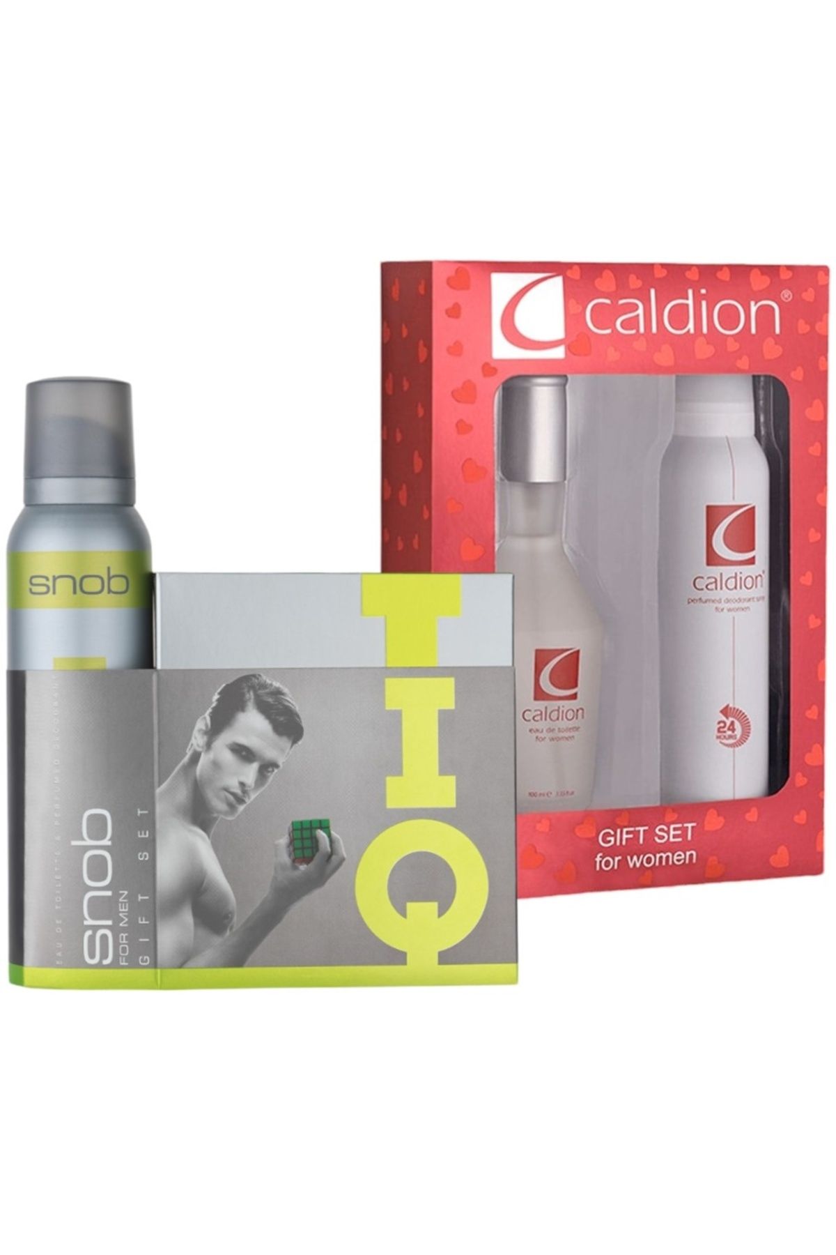 Caldion Edt 100 Ml Kadın Parfüm ve 150ml Deodorant + Snob IQ Edt 100 Ml + Deodorant 150 Ml