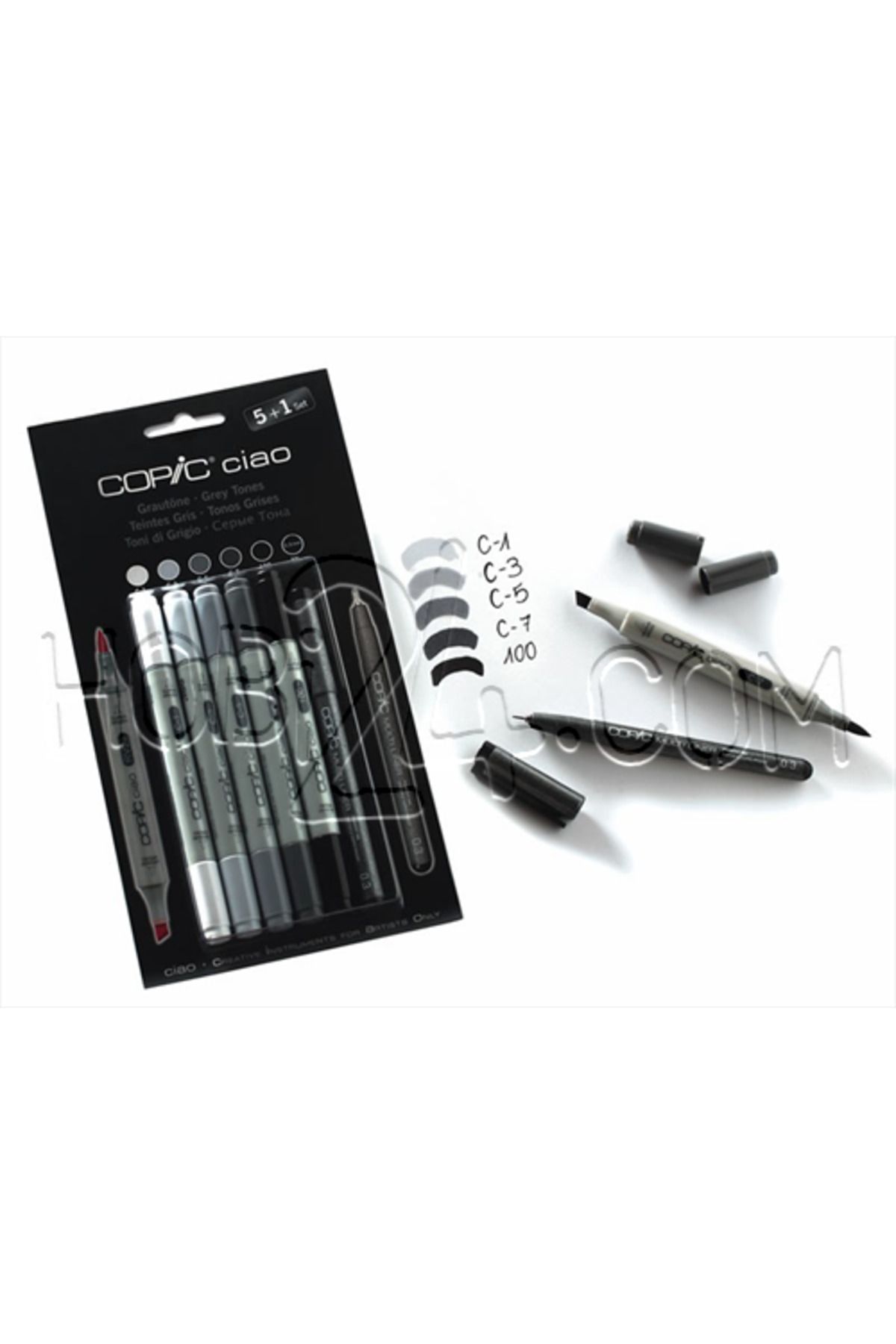 Copic-Ciao 5 1 Set - Gray Tones Series 2