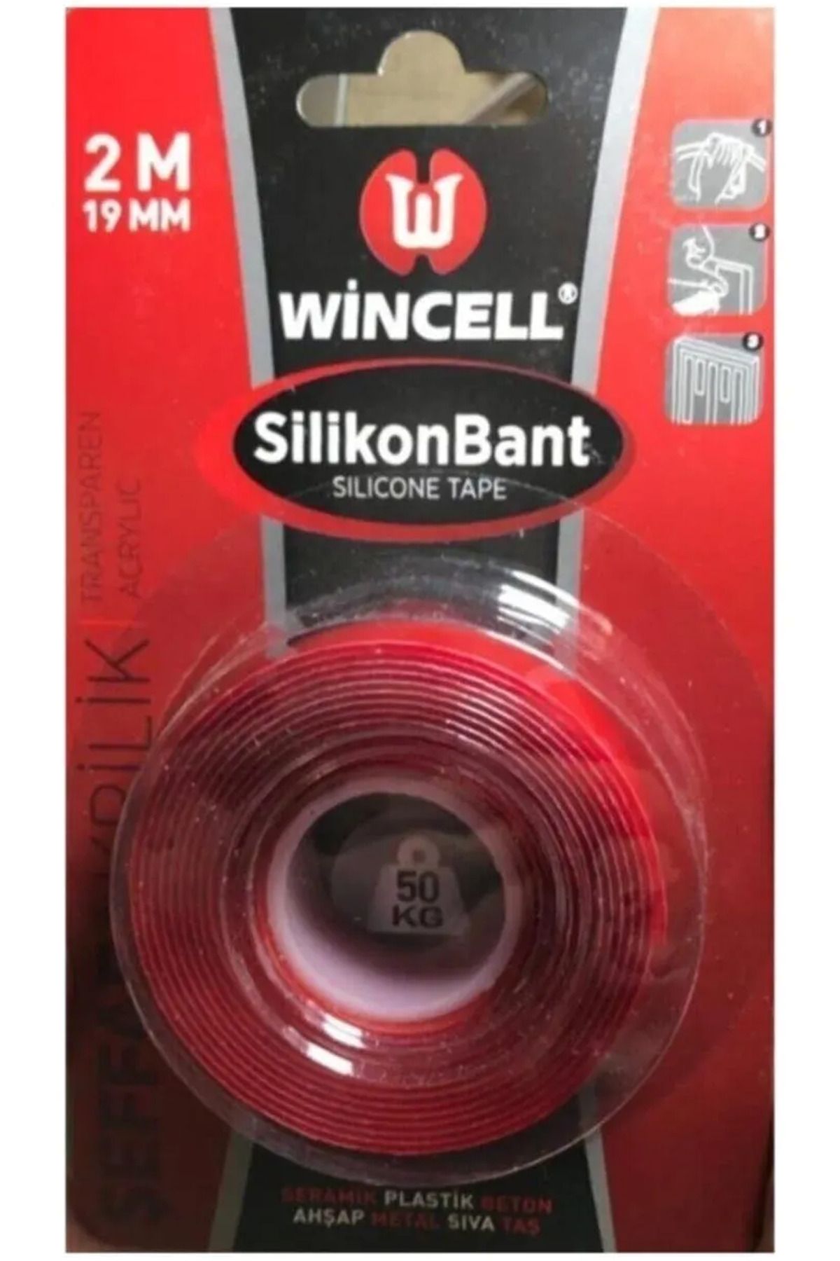 MR RZN STORE Silikon Çift Taraflı Bant 19mm x 2 Mt Royaleks-CK-4039