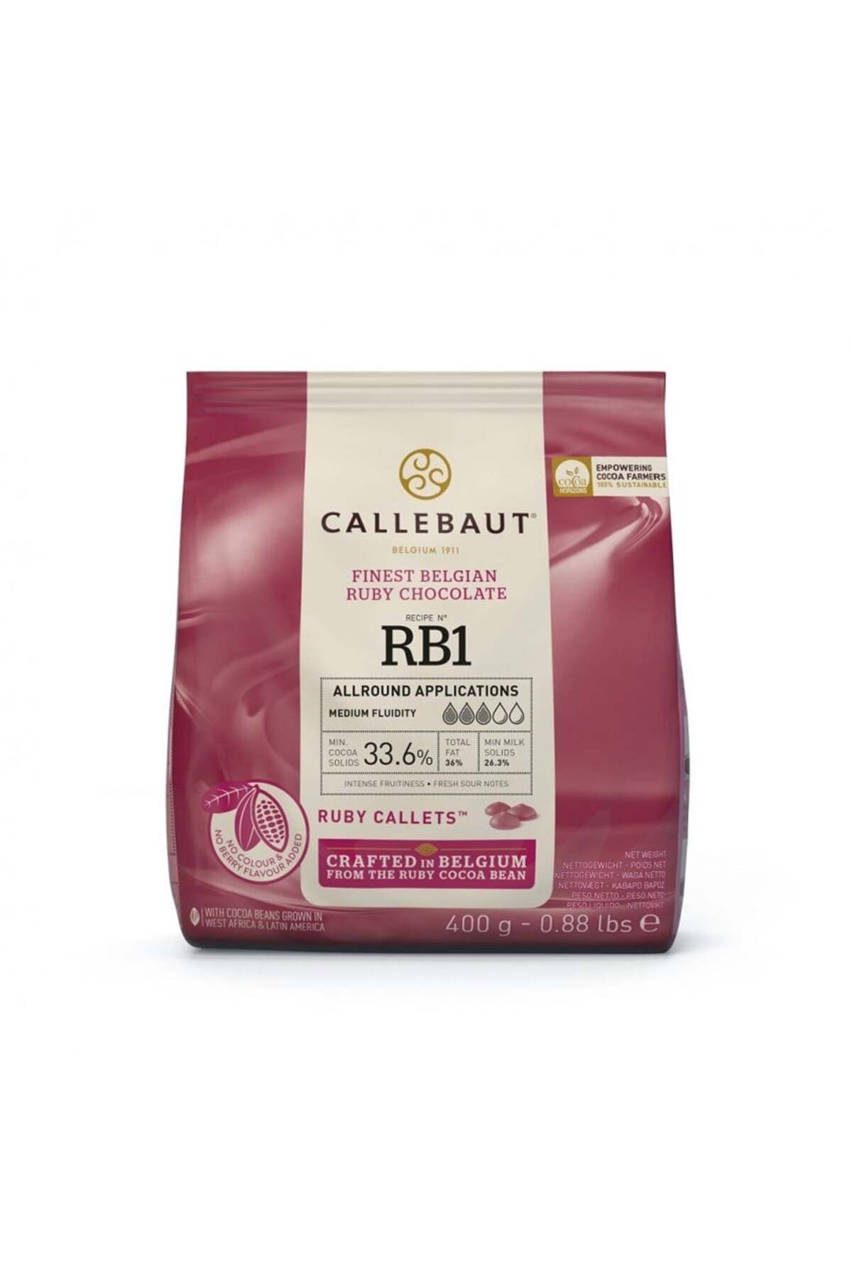 Callebaut Ruby Çikolata 400 Gr