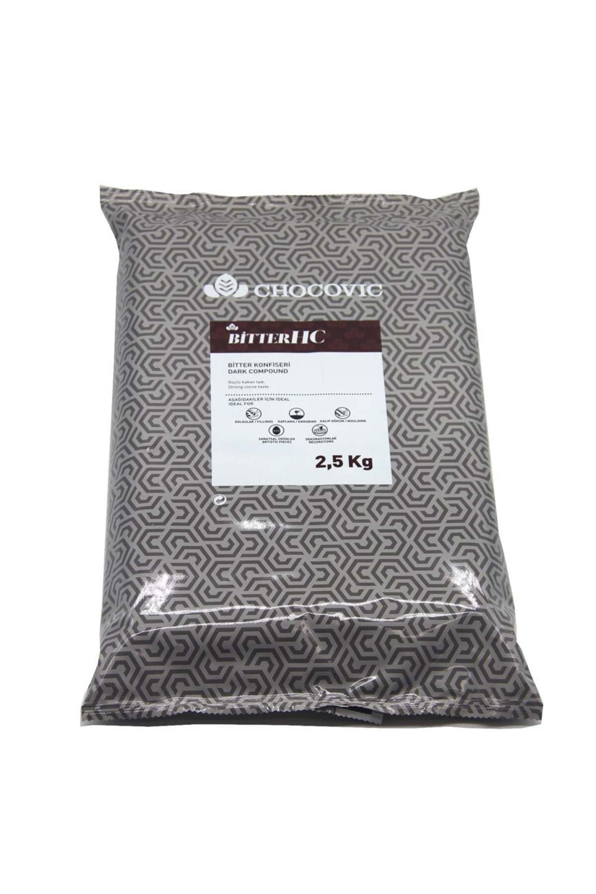 Callebaut Chocovic Konfiseri Bitter Blok 2.5 Kg