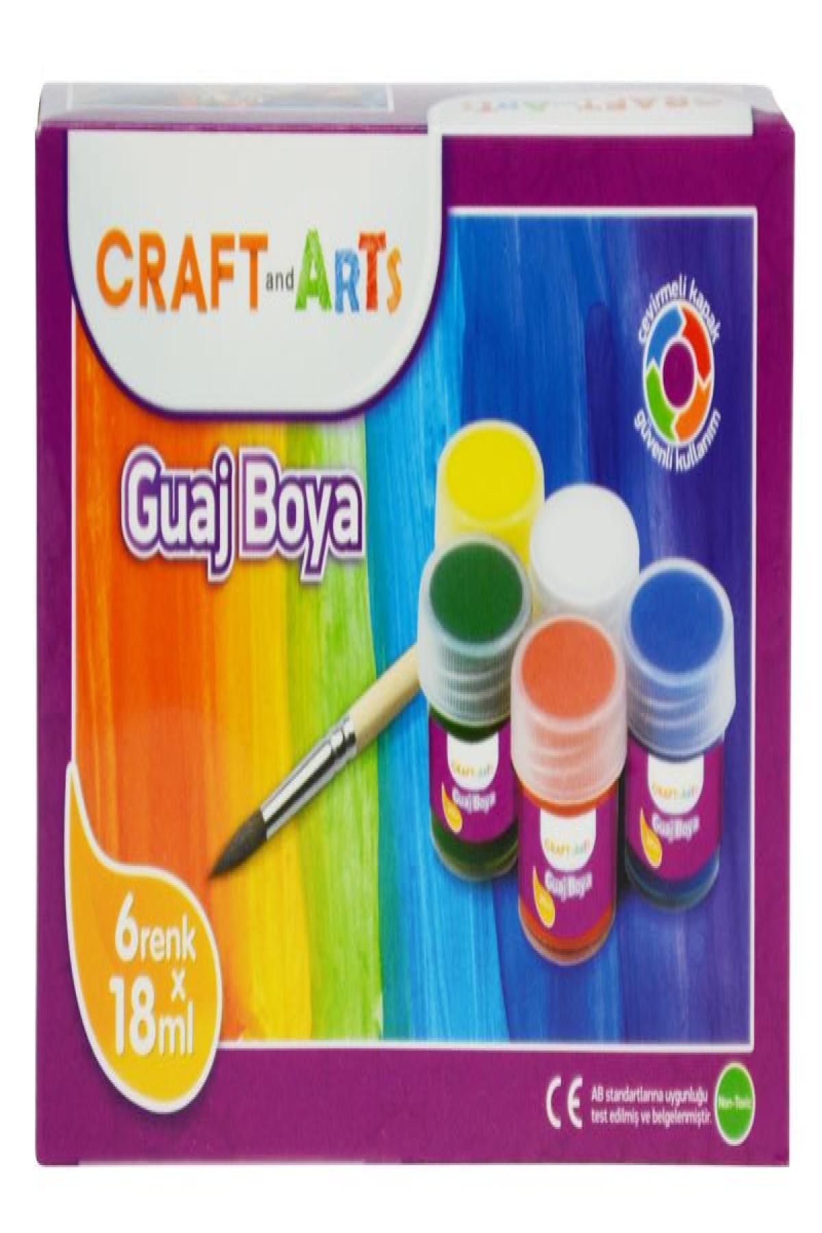 Genel Markalar Craft And Arts Guaj Boya 6Lı 18Ml.