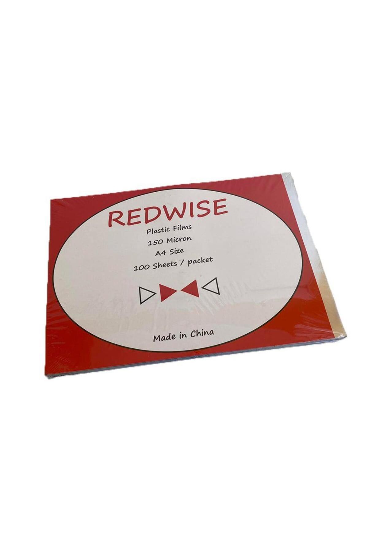 Redwise A4 Şeffaf Cilt Kapağı 150 Micron 100'lü Paket - Asetat Kağıdı